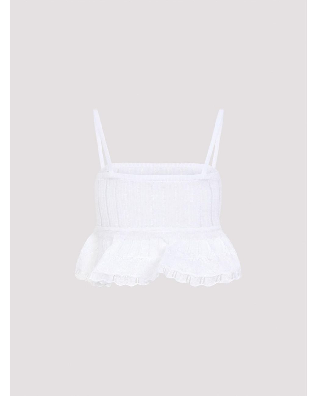 Alaïa White Crinoline Top