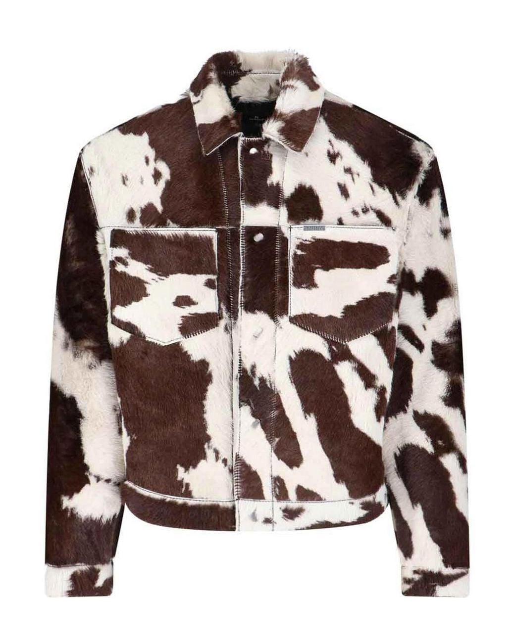Represent Brown Animal Print Jacket for men