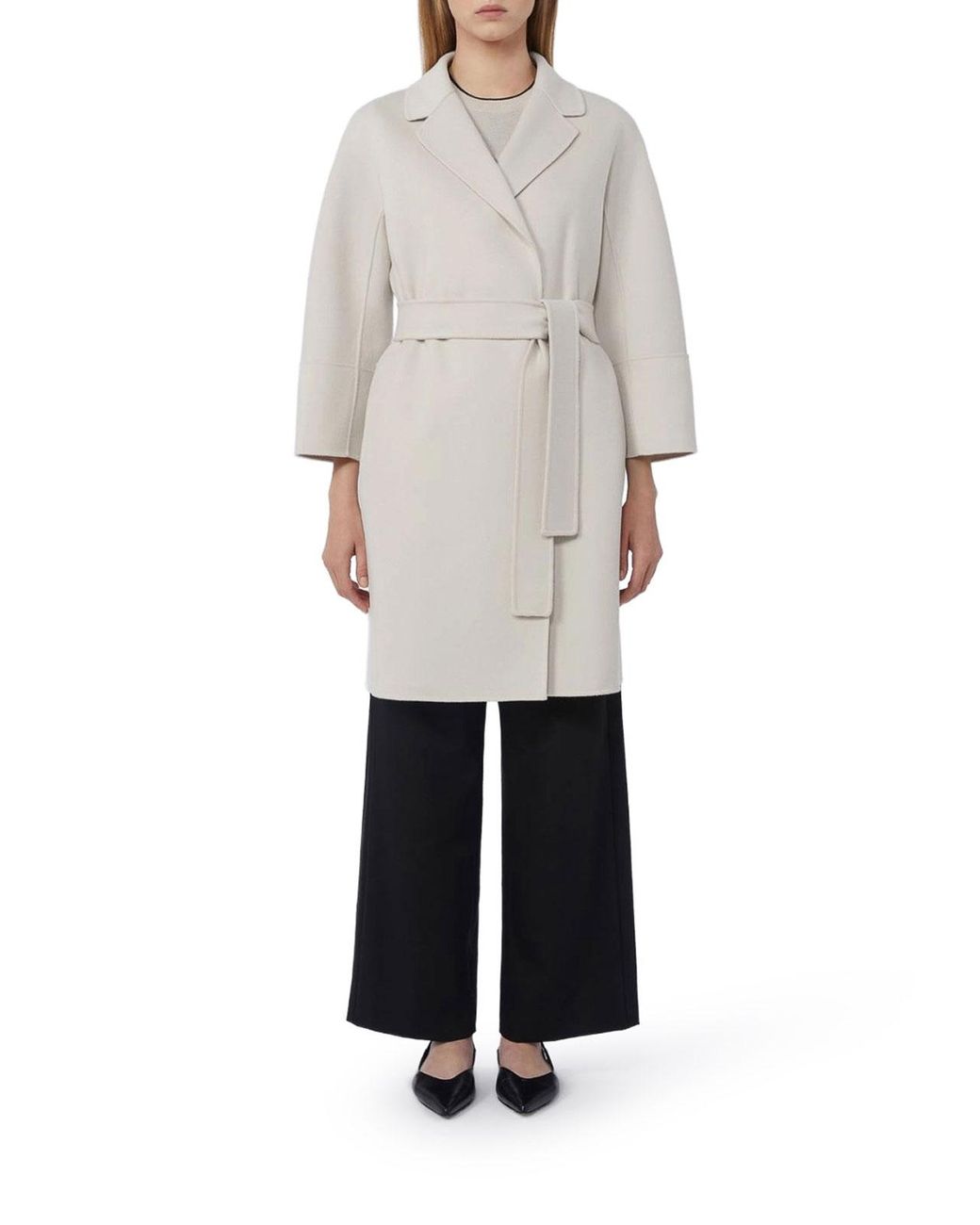 Max Mara White Smaxmara Arona Short Coat