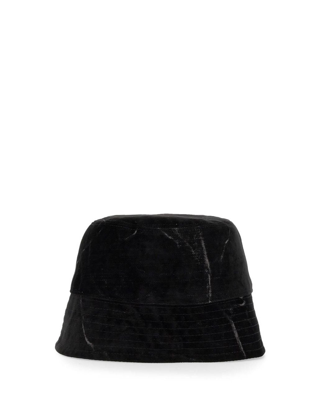 Stella McCartney Black Bucket Hat With Logo