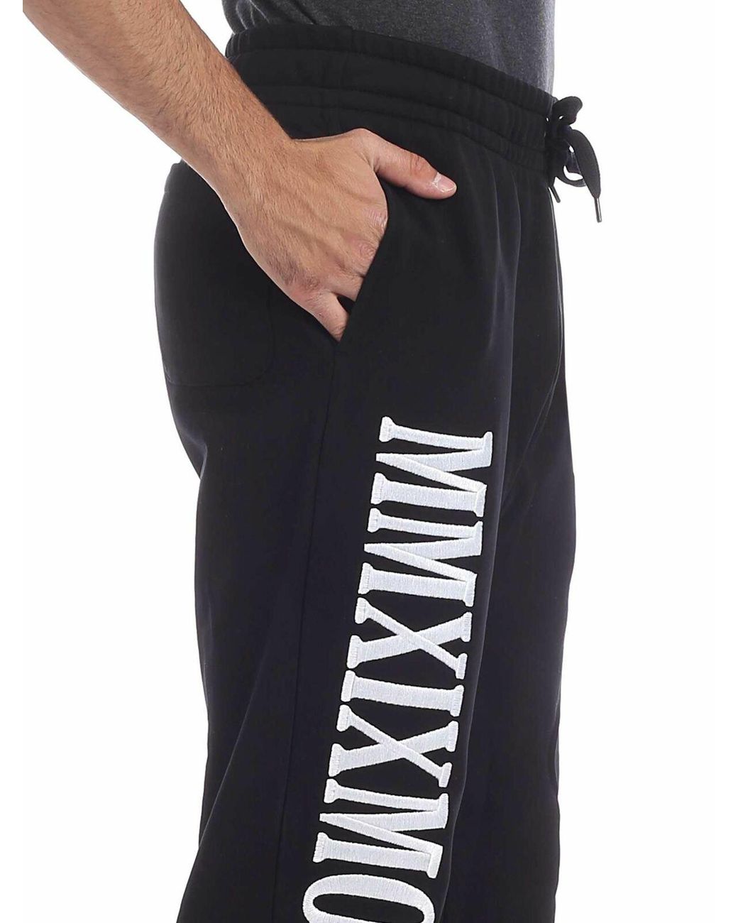 Moschino Black Pants Mmxix for men