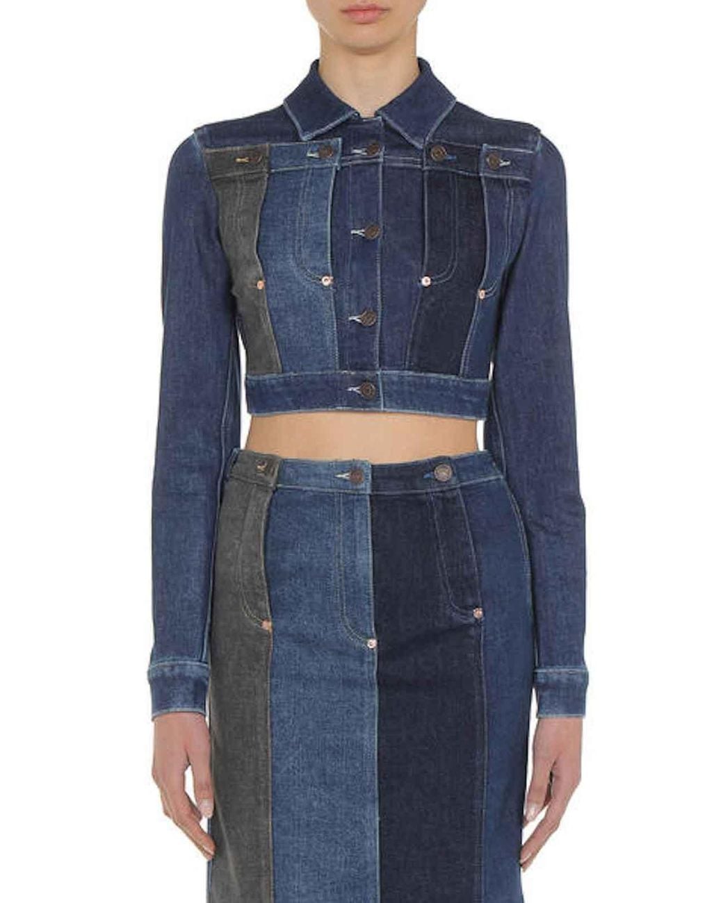 Moschino Blue Repeat Denim Jacket
