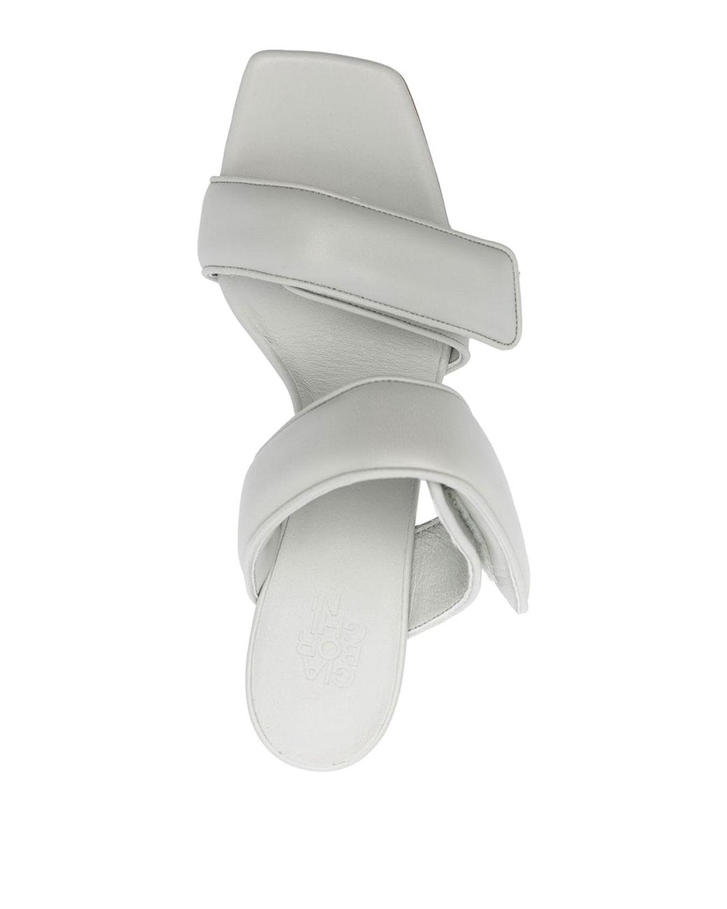 Gia Borghini White Perni Leather Sandals