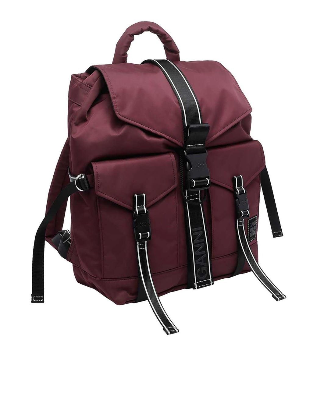 Ganni Purple Re-Tech Backpack