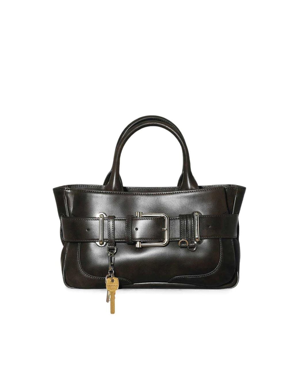 OSOI Black Tote Brocle Mini Bag