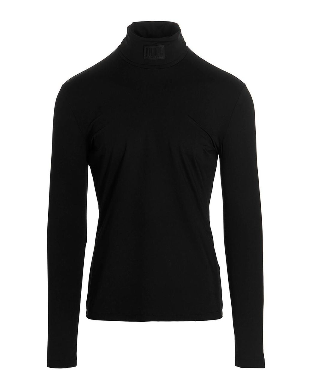 VTMNTS Black Lycra Logo Sweater for men
