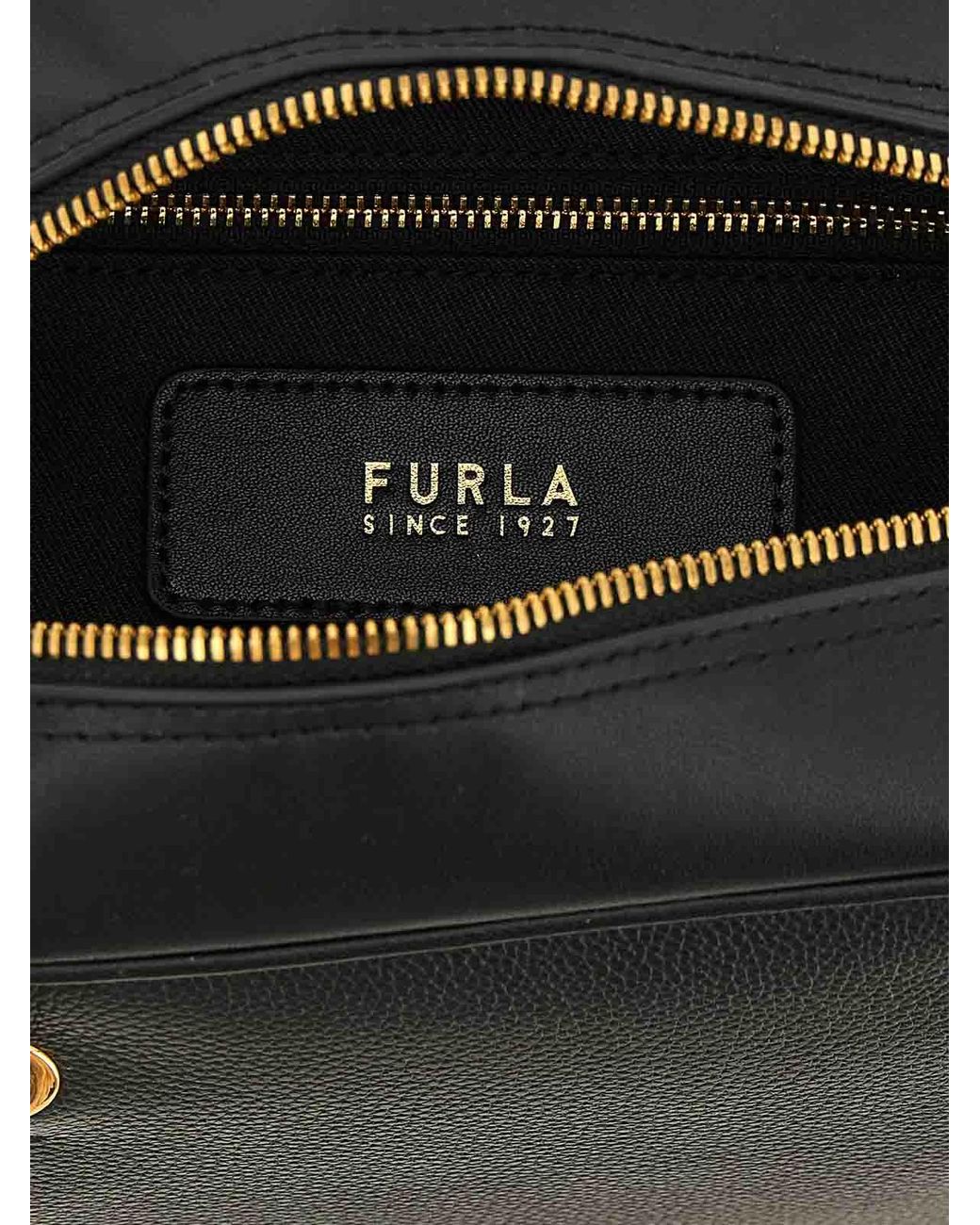 Furla Black Poppy M' Handbag