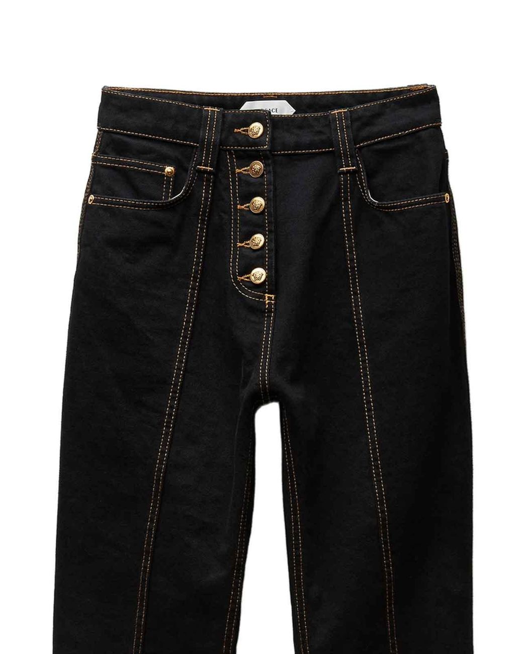 Vaqueros Rectos Versace de color Black