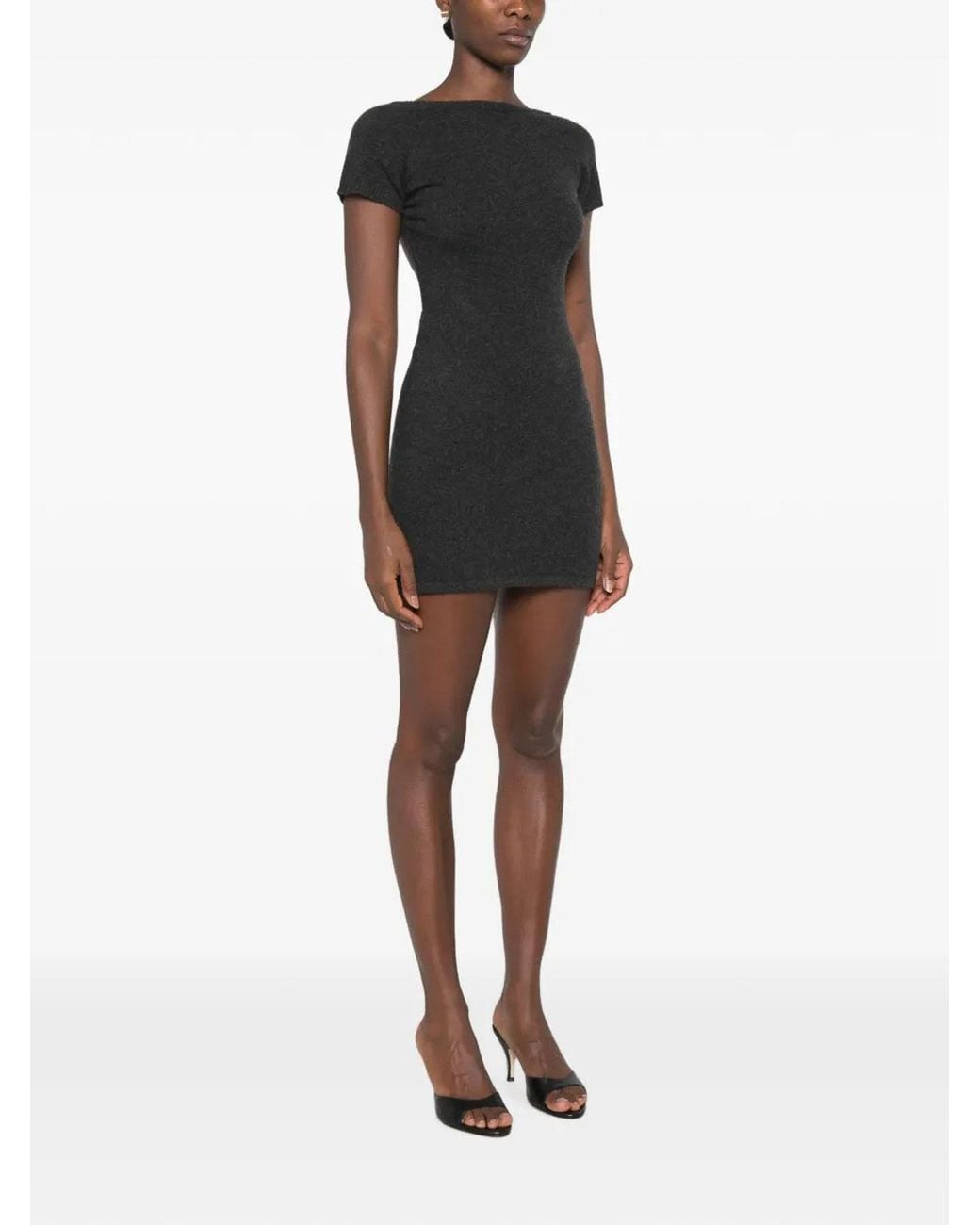 Christopher Esber Black Mini Dress Rae Pullover