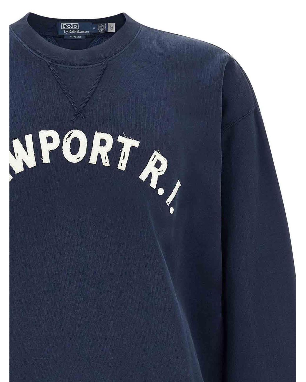 Polo Ralph Lauren Blue 'Newport R.I. Sweatshirt for men