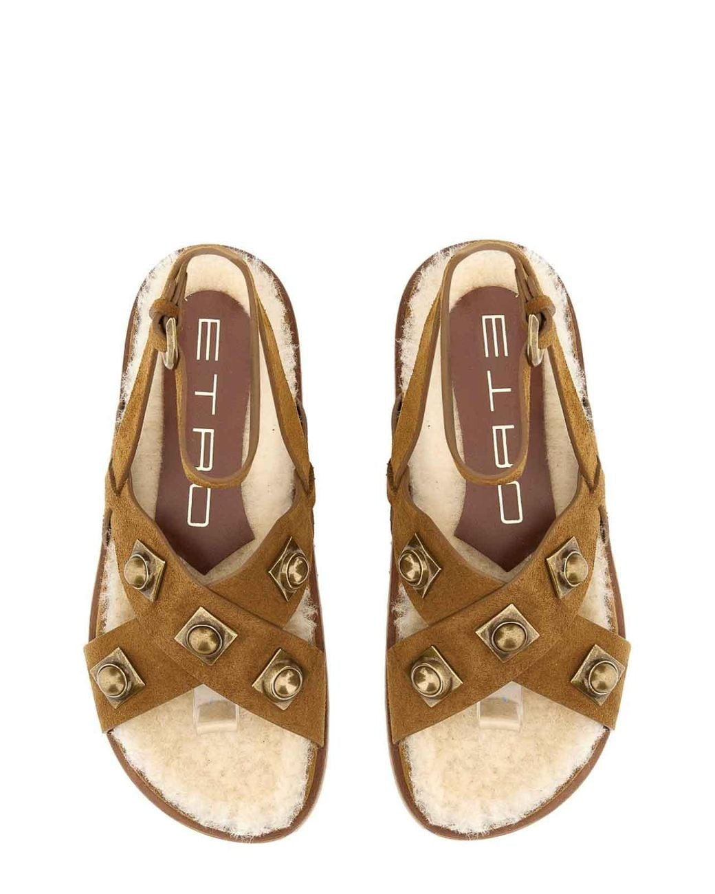 Etro Natural Crown Me Sandals