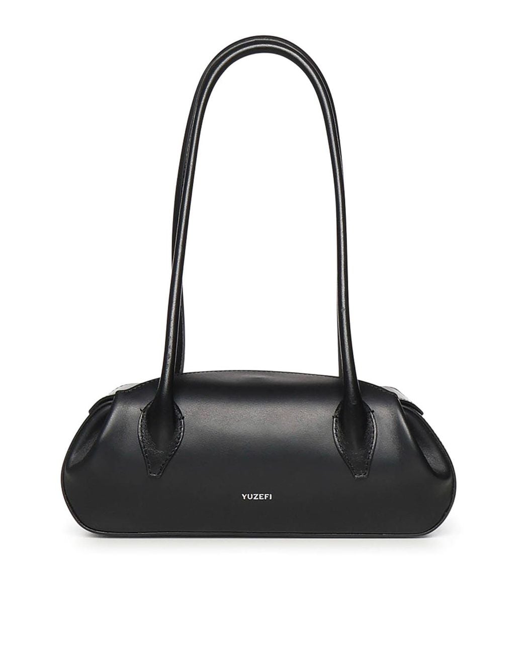 Yuzefi Black Mini Oyster Leather Bag