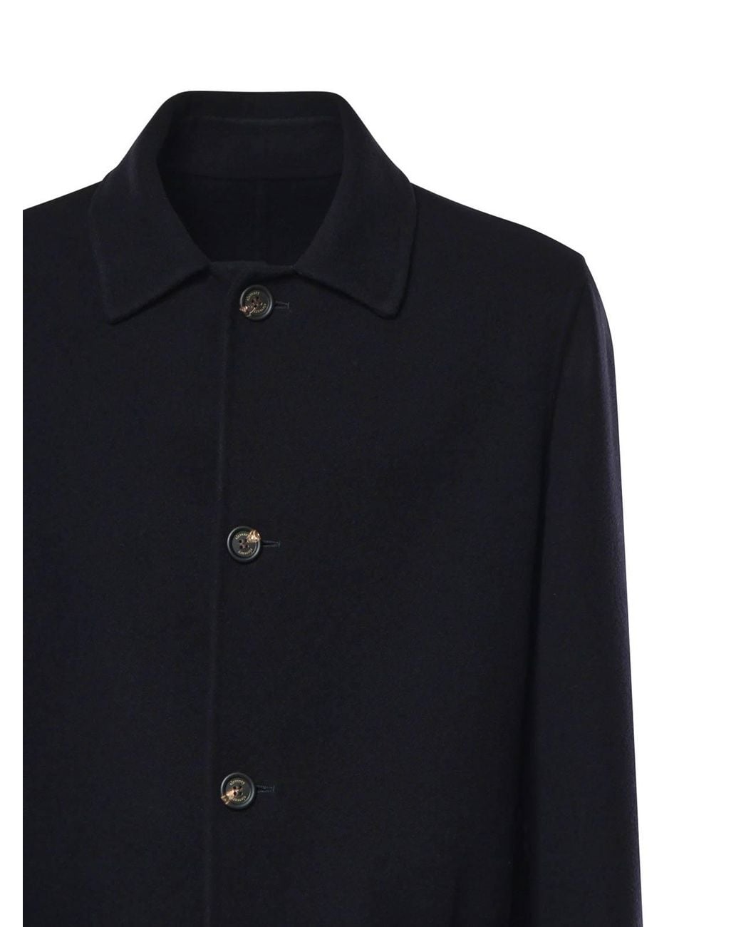 Eleventy Blue Reversible Single-Breasted Coat for men