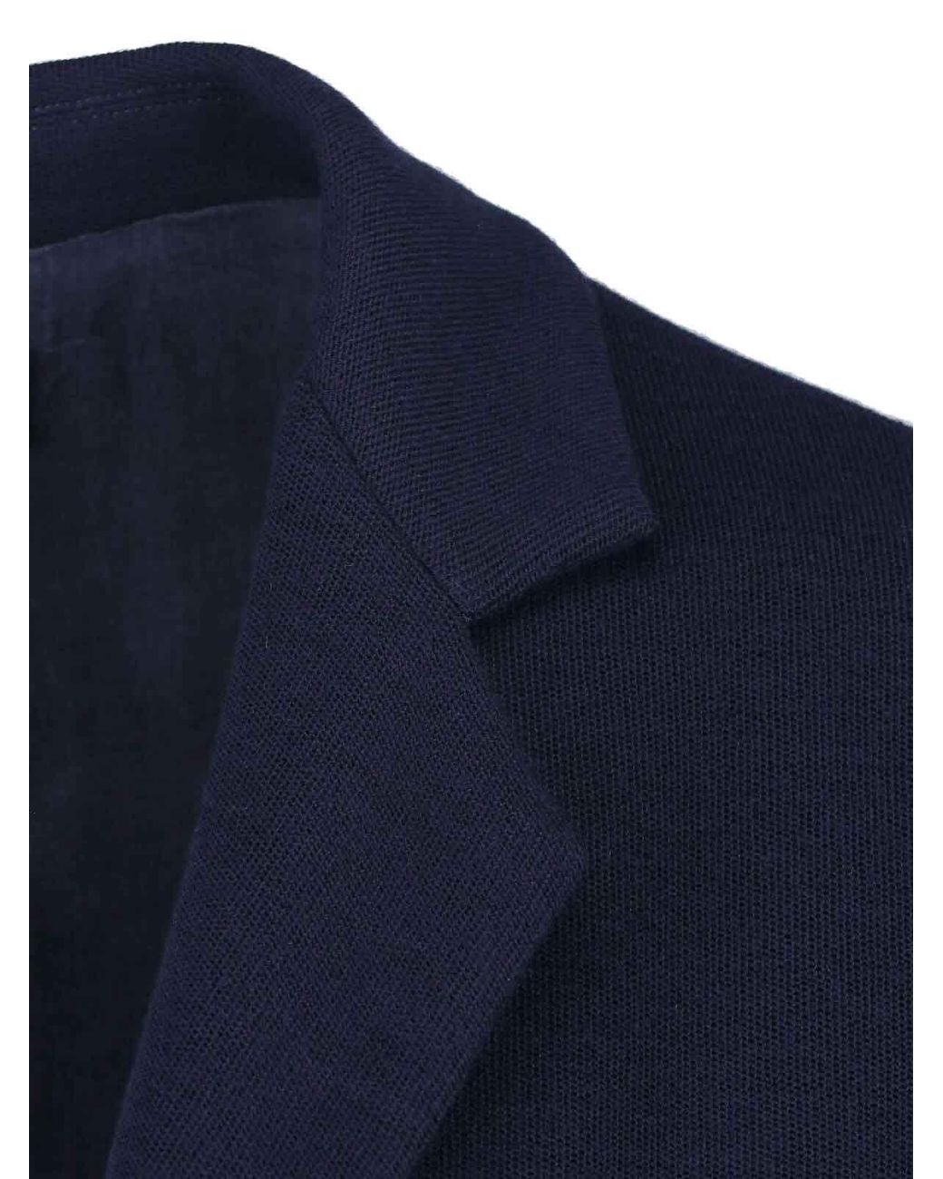 Giorgio Armani Blue Virgin Wool Blazer for men