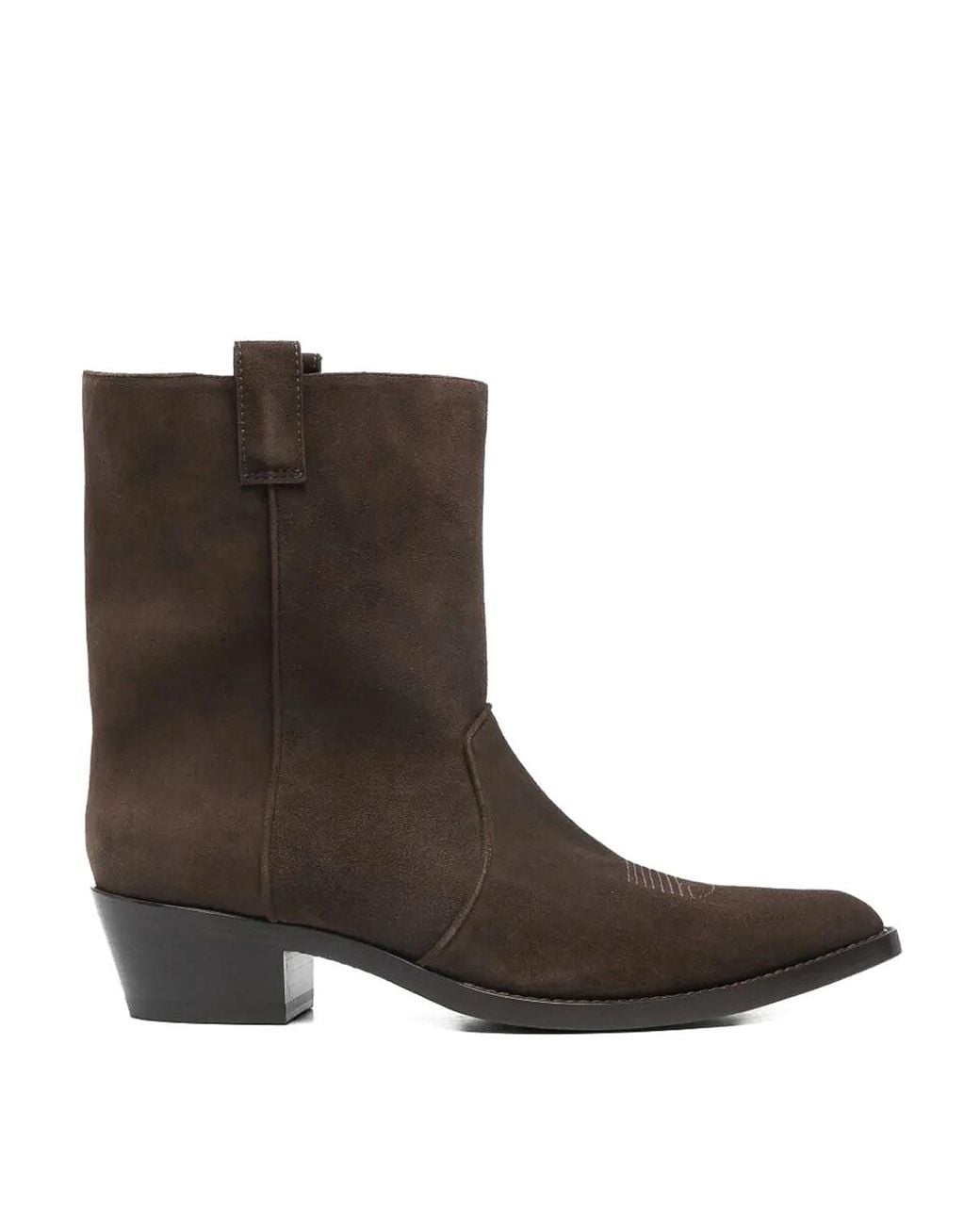 Khaite Brown Clive Ankle Boot 35