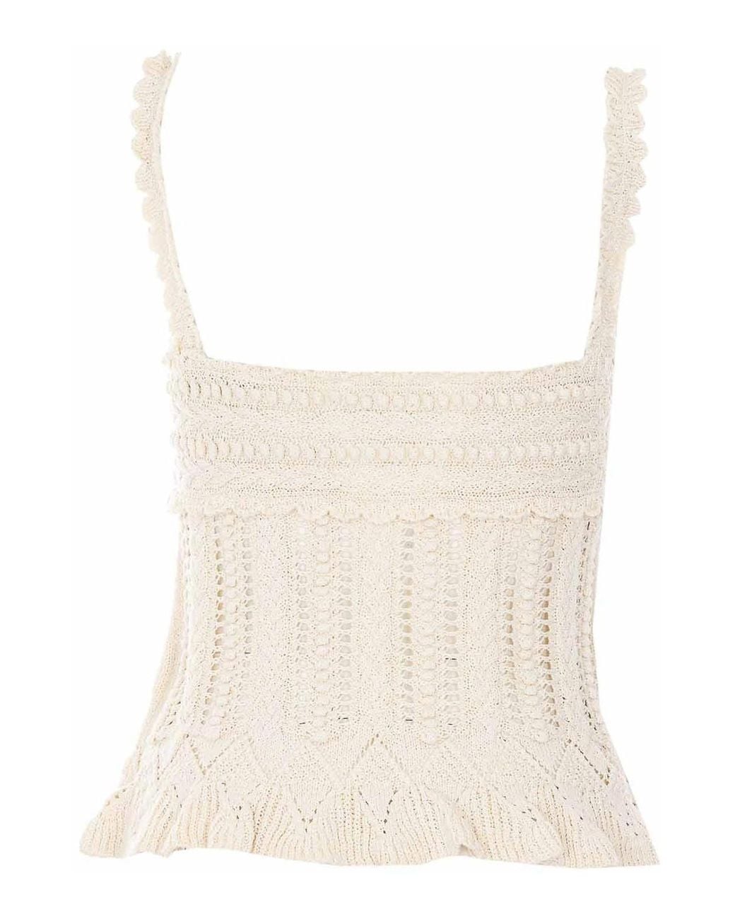 Isabel Marant Natural Neves Knit Top