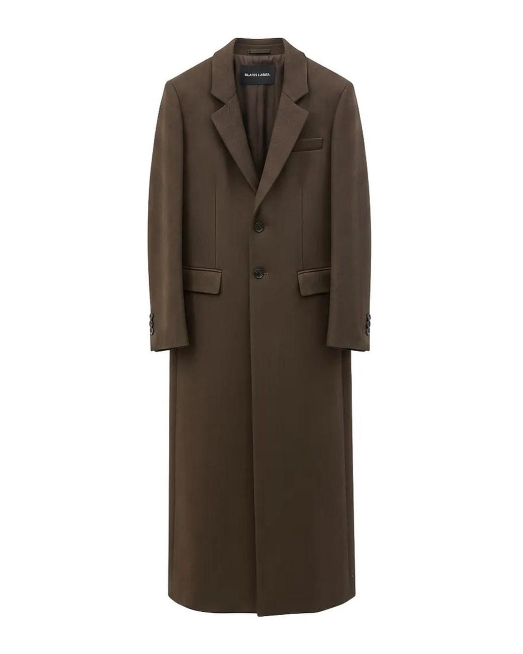 Ralph Lauren Brown Coat Straight-Cut