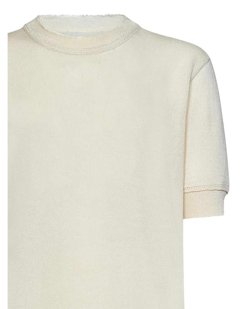 Maison Margiela White Crew Neck for men
