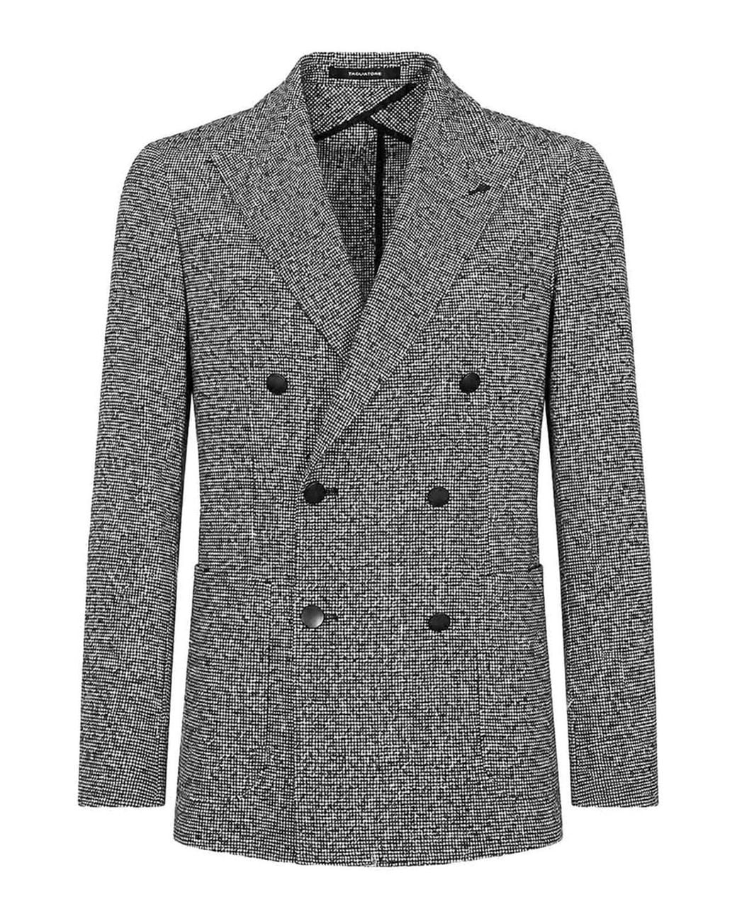 Tagliatore Gray Montecarlo Double-Breasted Jacket for men
