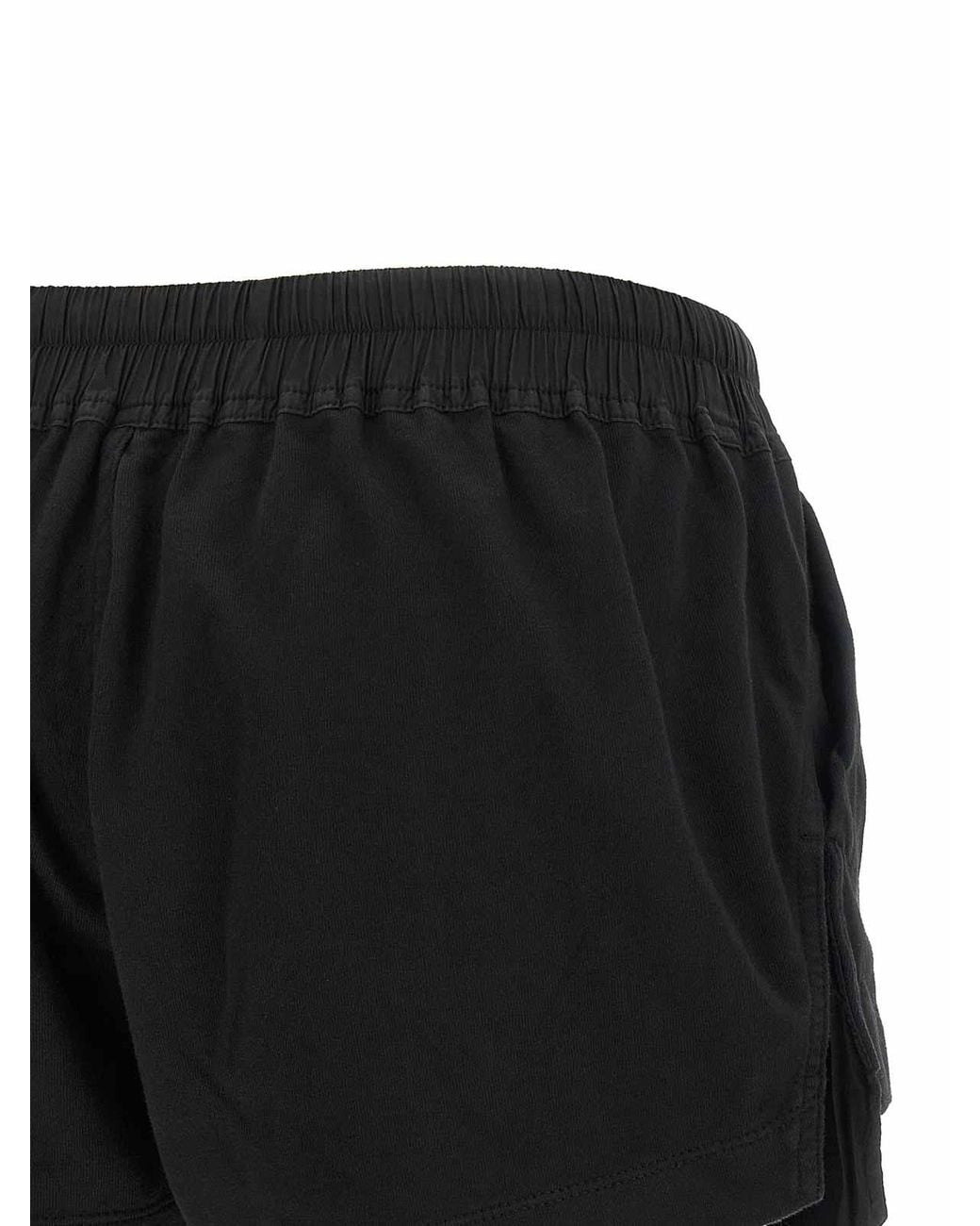 Rick Owens Black 'Fog Boxers' Shorts