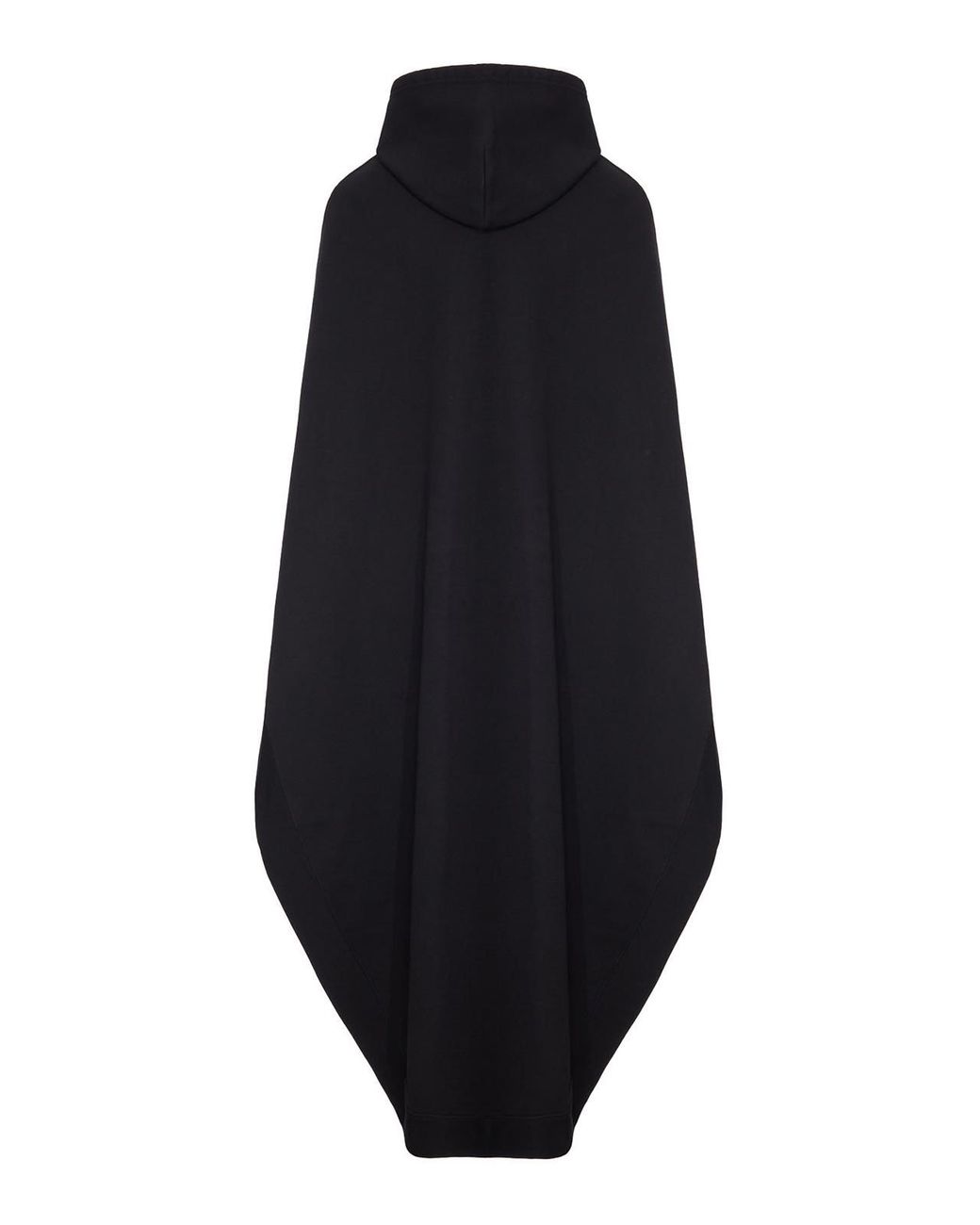 Balenciaga Blue Oversized Asymmetric Hooded Sweatshirt Cape