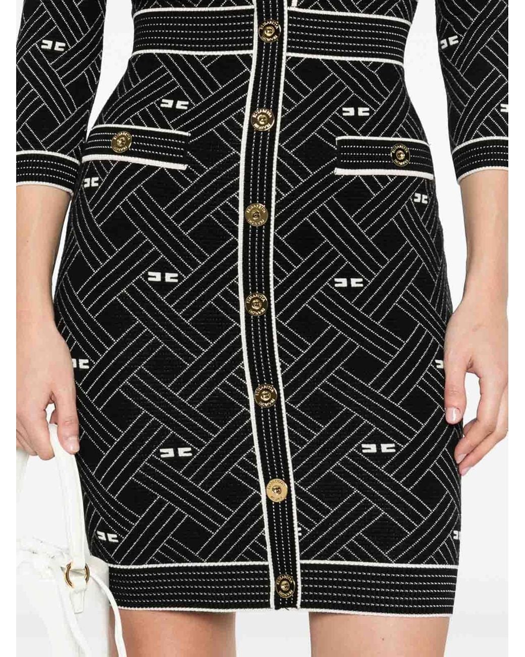 Elisabetta Franchi Black Dress