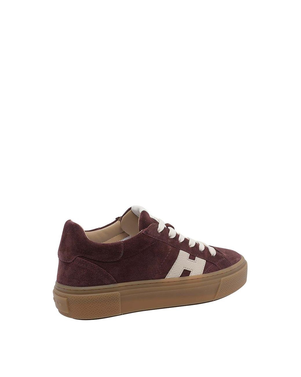 Hogan Brown Crosswind Suede Leather Platform Sneakers