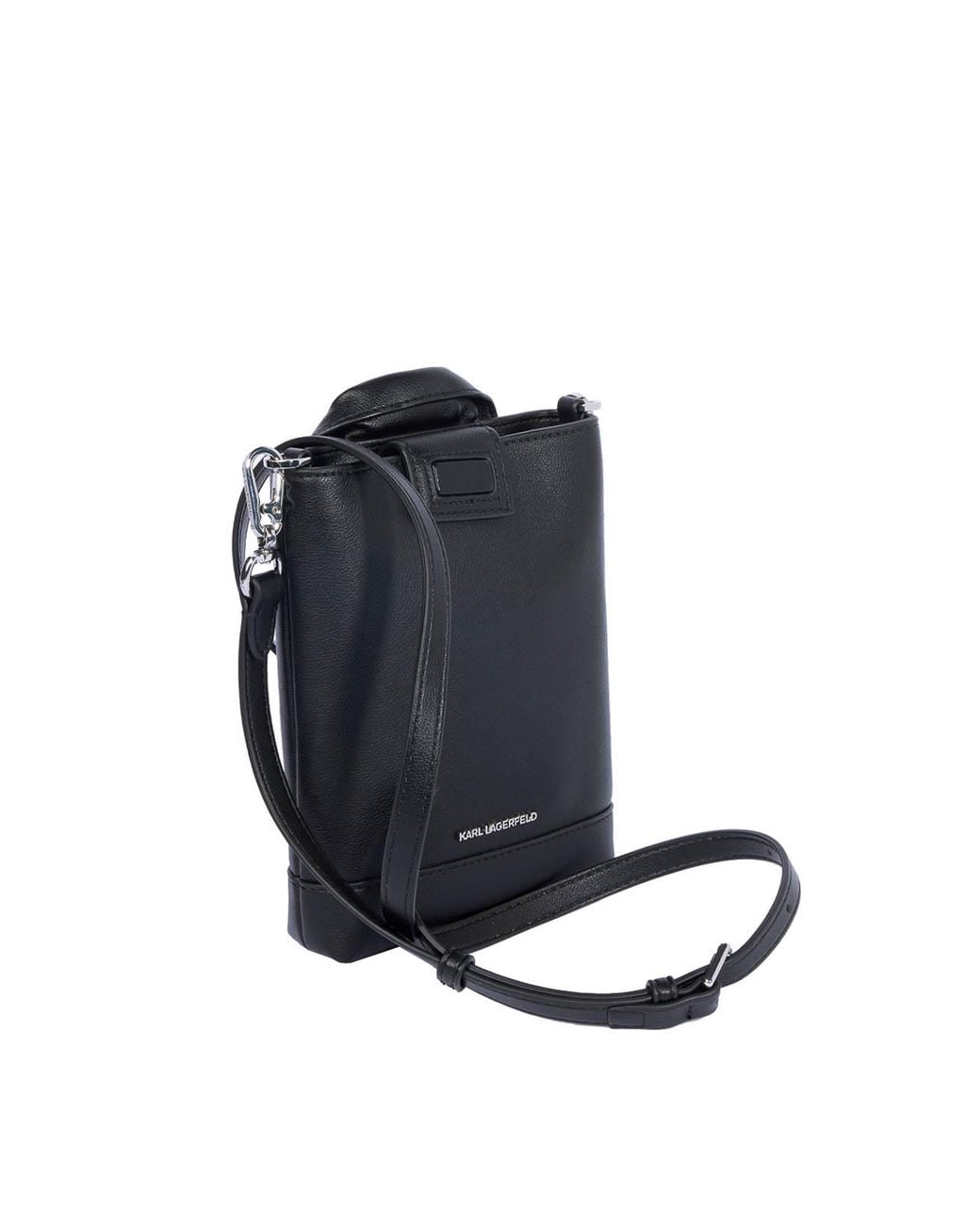 Karl Lagerfeld Black Ikon Crossbody Biker Jacket Bag
