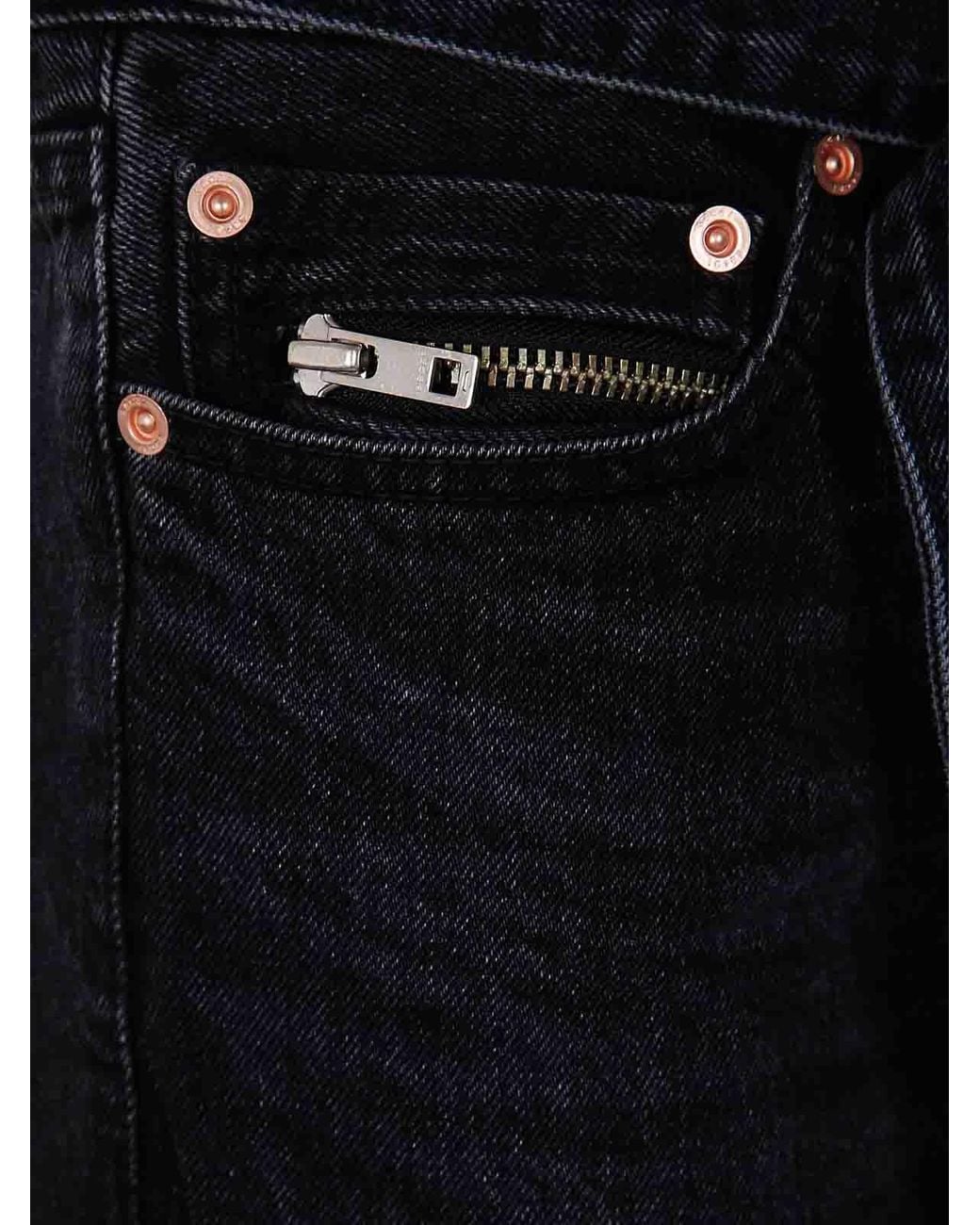 Sacai Black Boot Cut Denim Pants