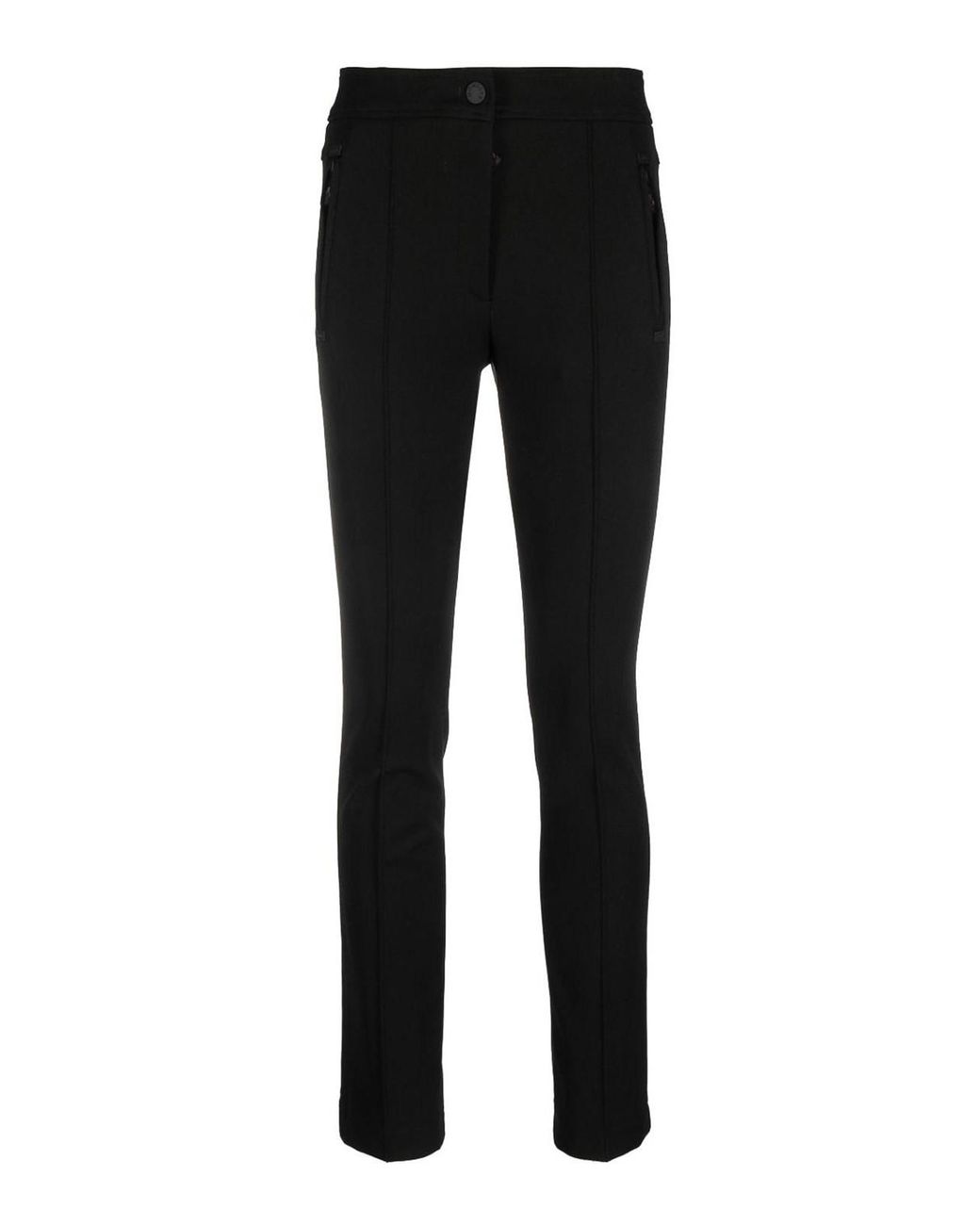 Moncler Black Trousers With Application