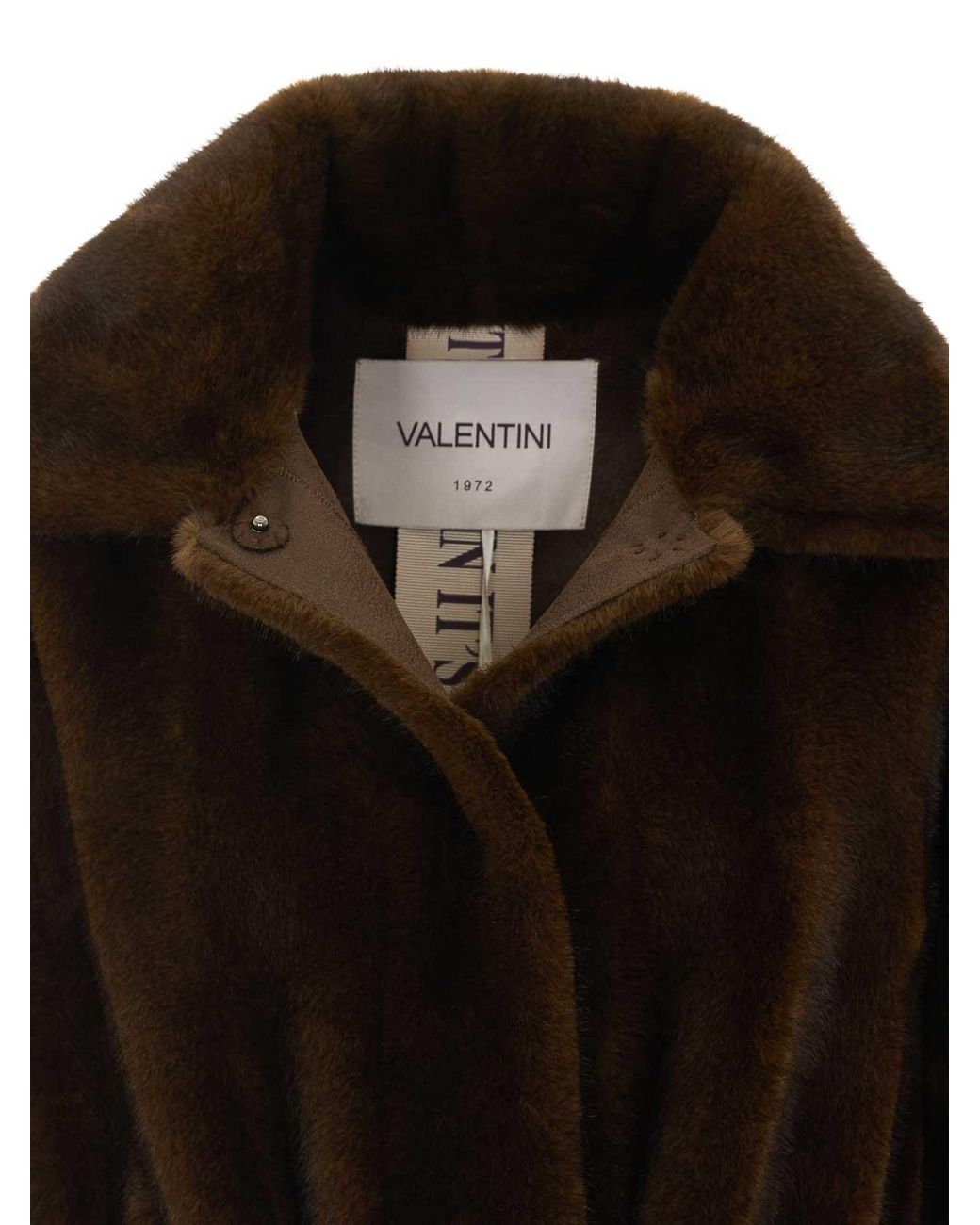 VALENTINI 1972 Black Faux Fur Coat