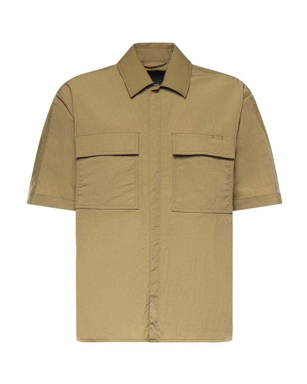 Laminar Green Tech-Crincle Shirt for men