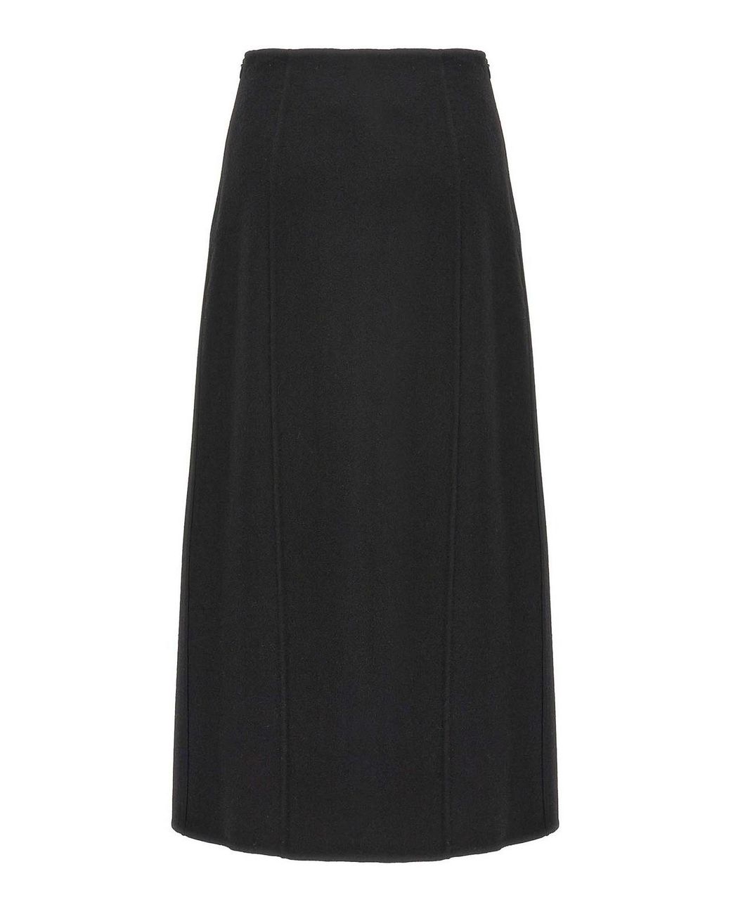 Ermanno Scervino Black Long Cloth Skirt
