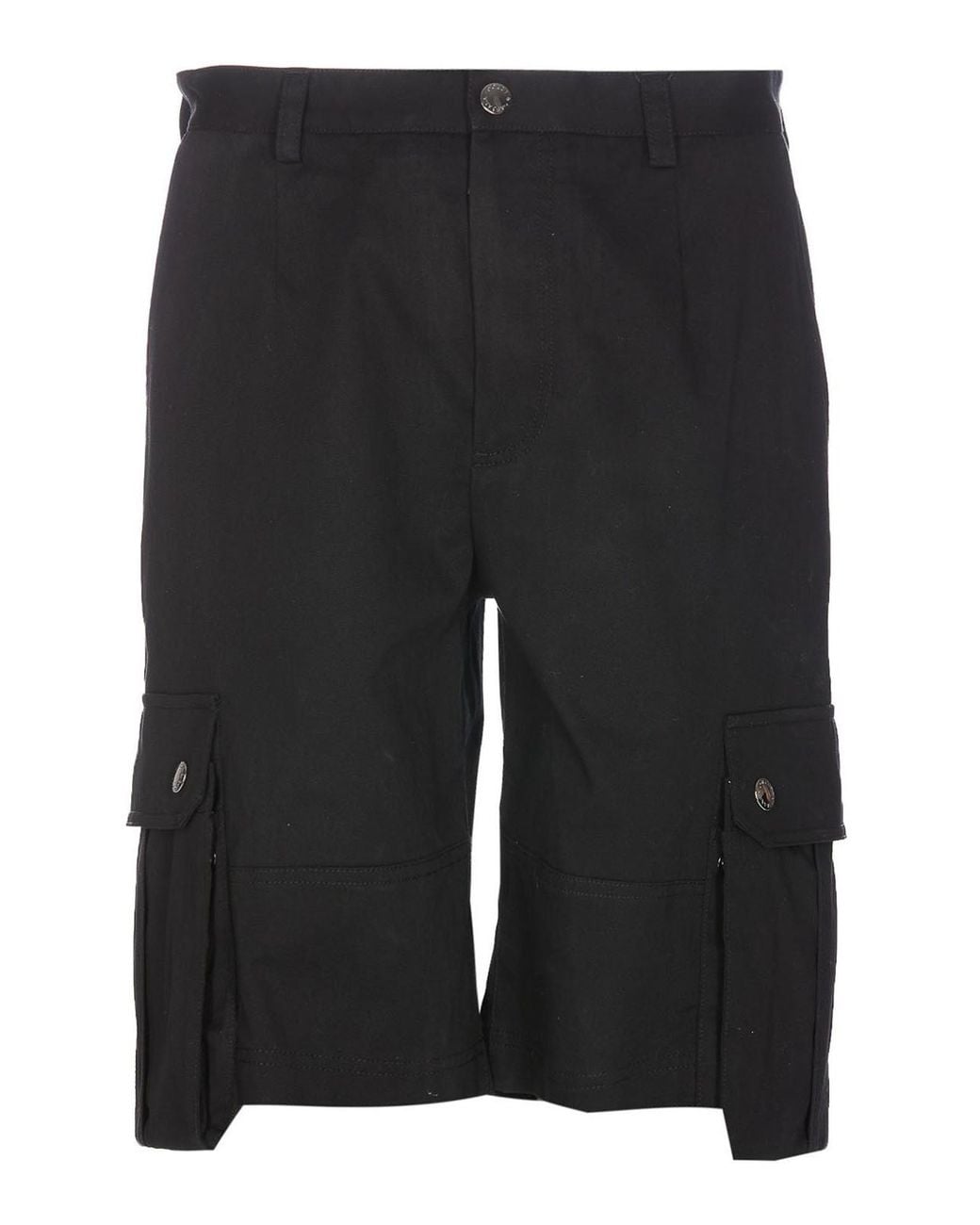 Dolce & Gabbana Black Cargo Cotton Shorts for men