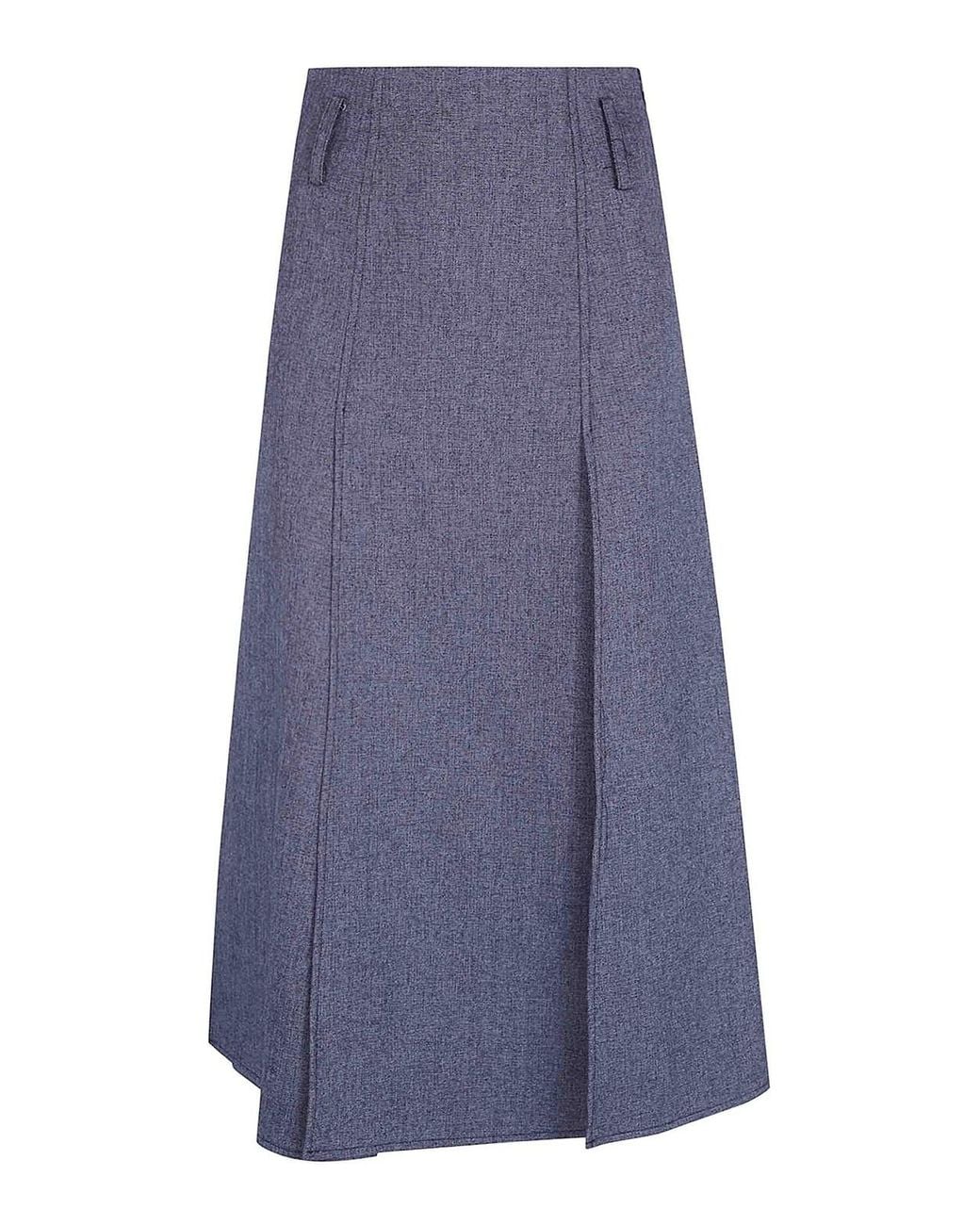 DR. HOPE Blue Midi Skirt