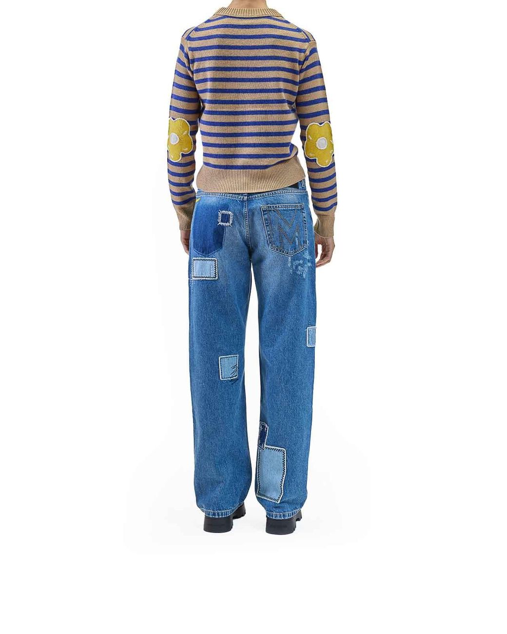 Marc Jacobs Blue Joy Striped Crewneck