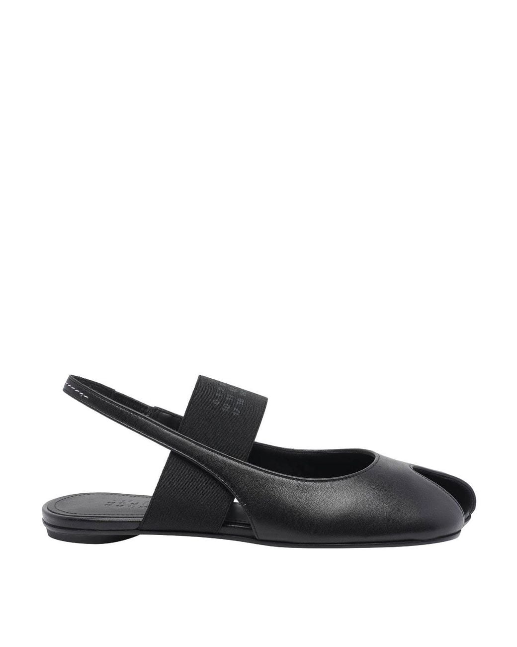 MM6 by Maison Margiela Black Anatomic Numeric Slingback