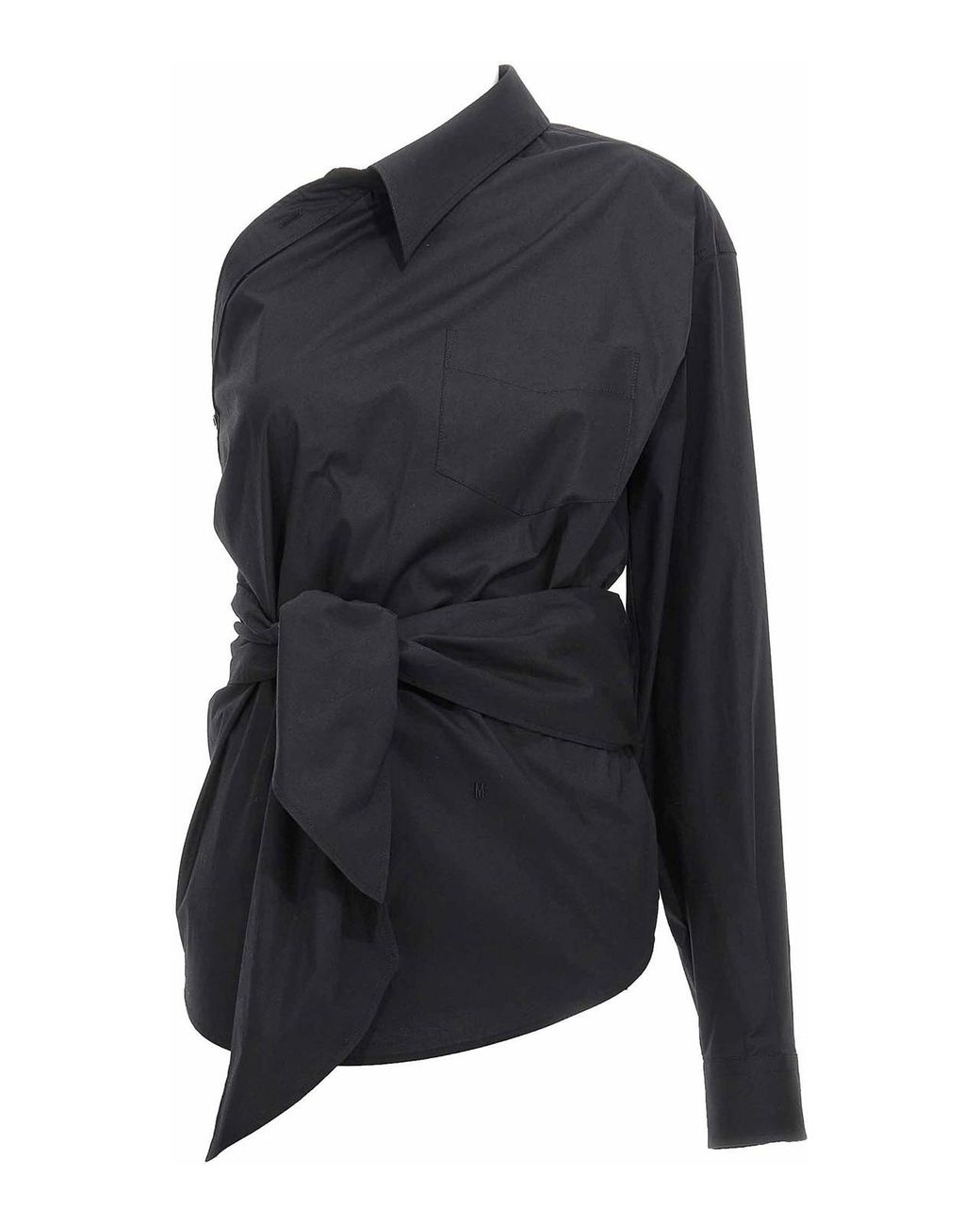Moschino Blue One-Shoulder Shirt