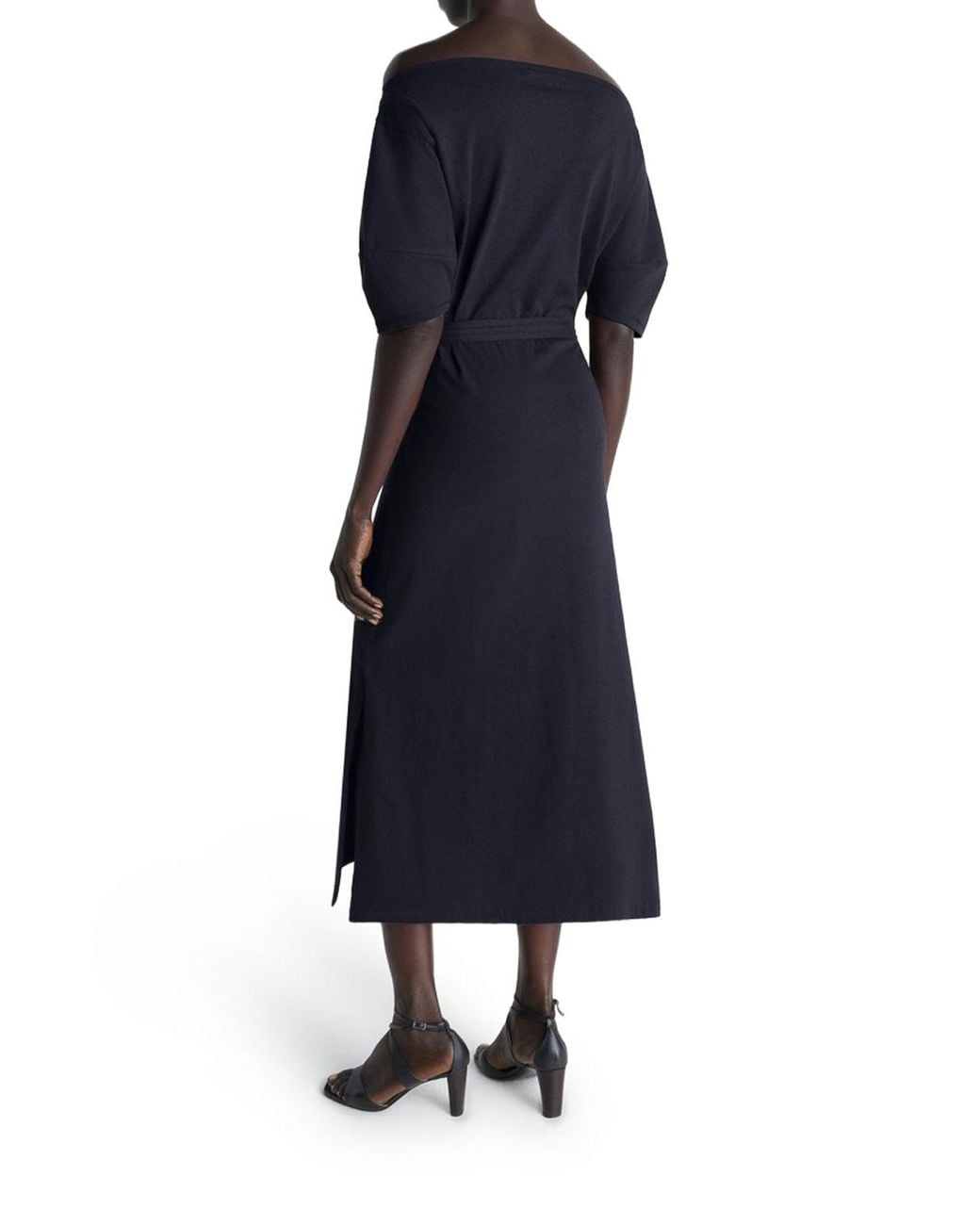 Lemaire Blue Off-Shoulder Dress