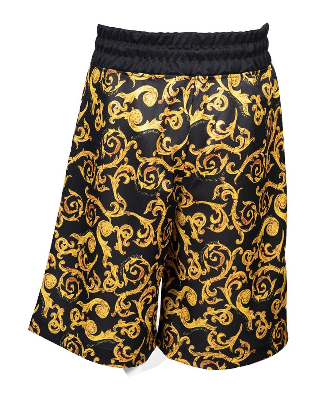 Versace Jeans Couture Black Baroque Shorts for men