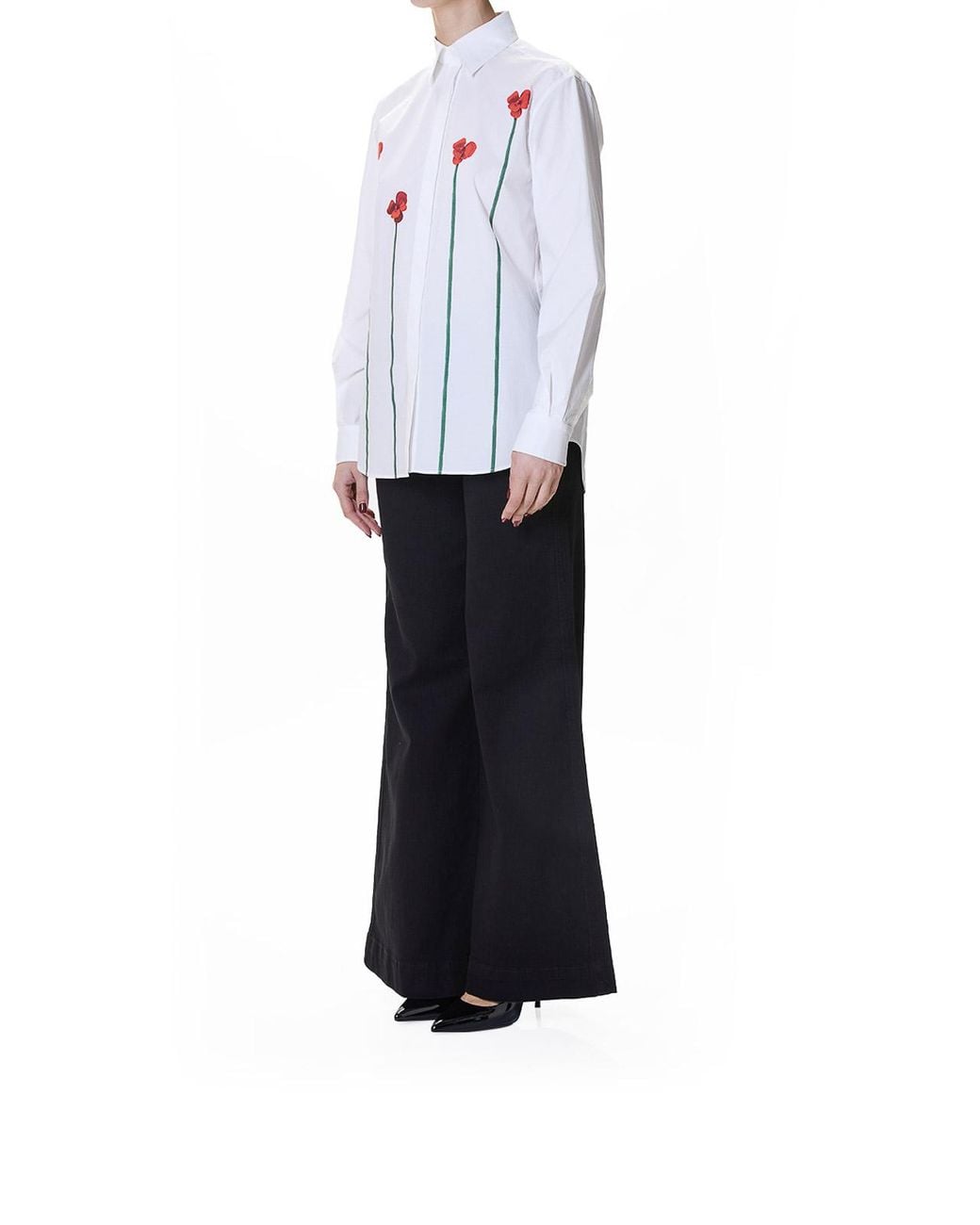 Moschino White Poppies Shirt