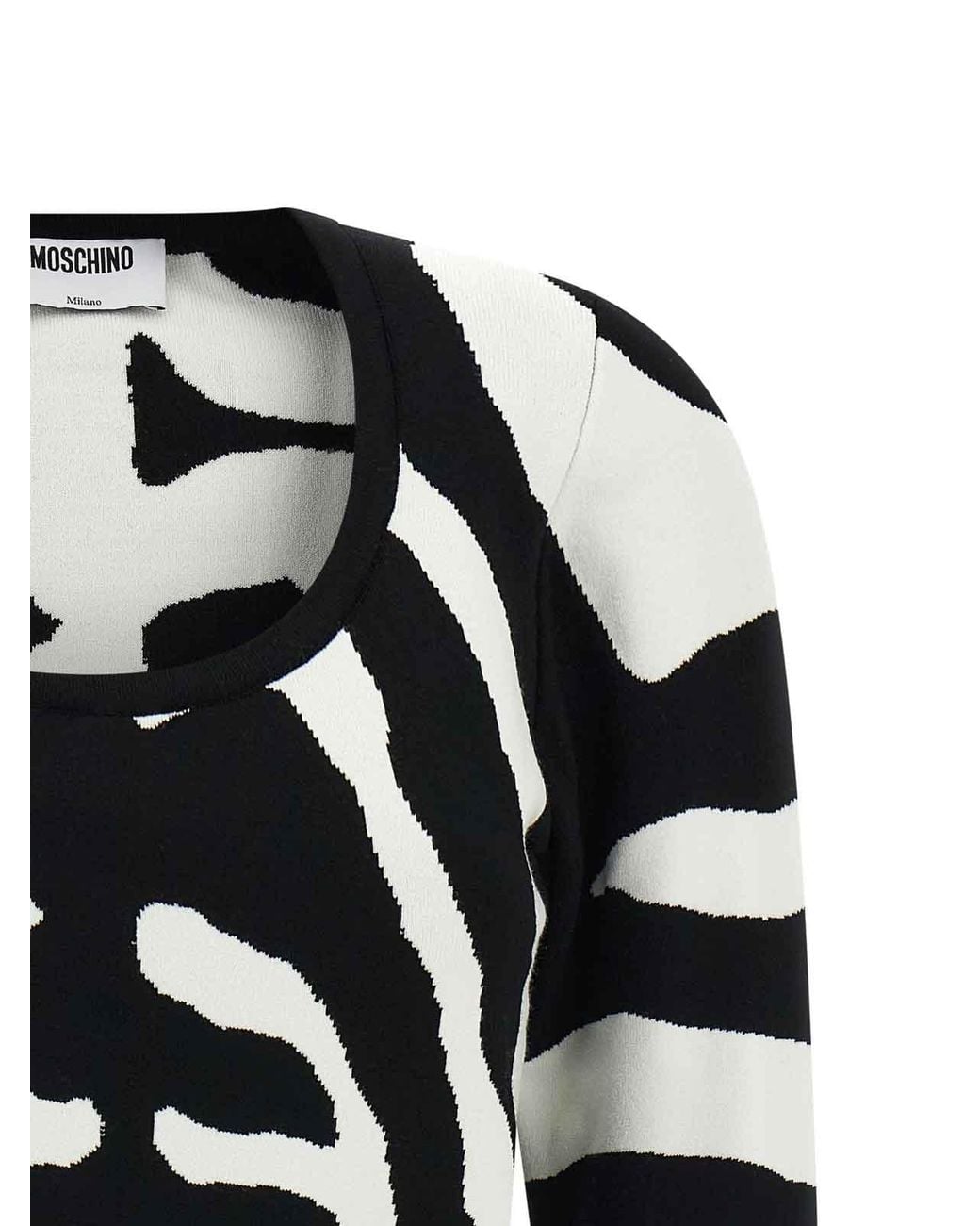 Pull Col Rond Moschino en coloris Black