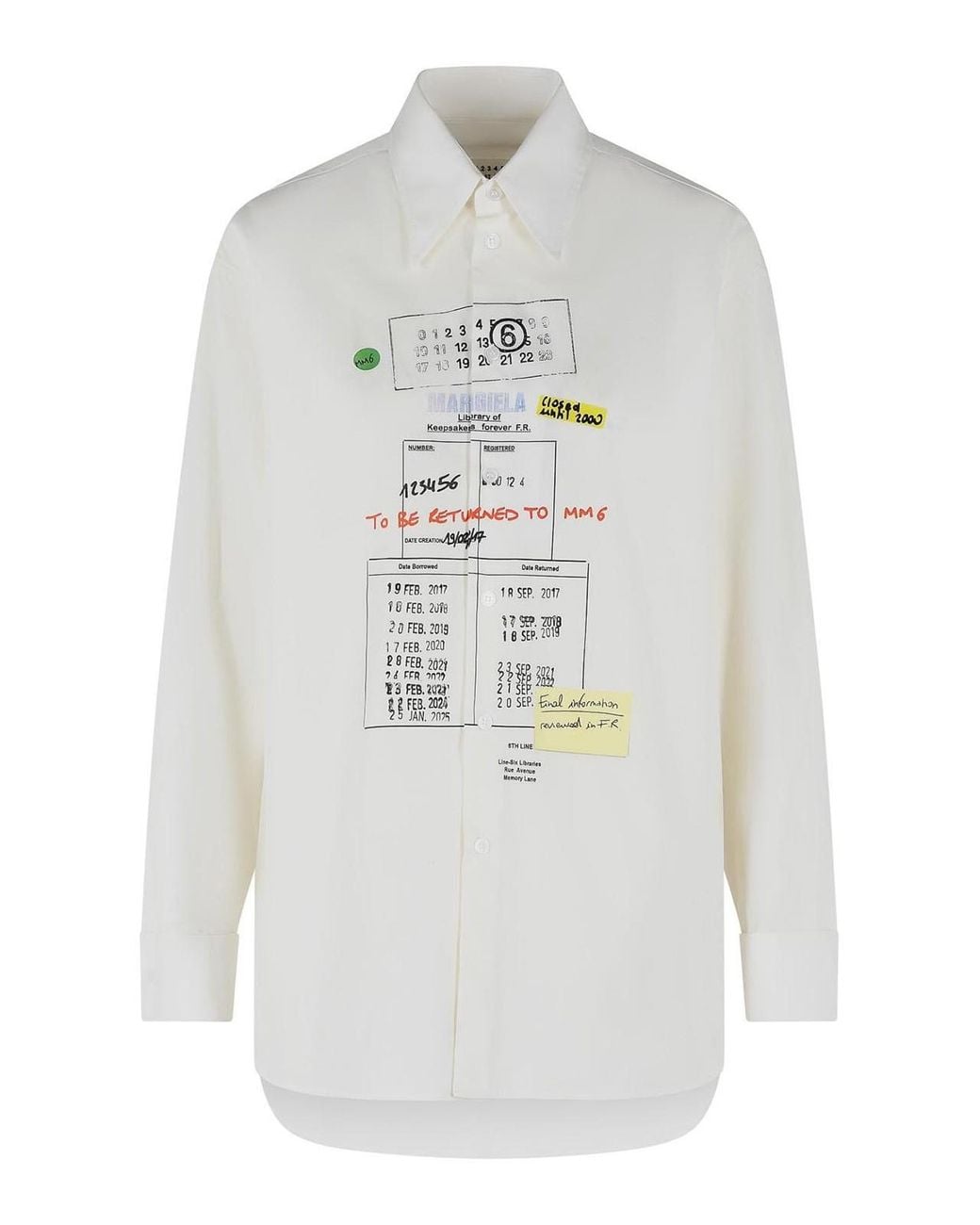MM6 by Maison Margiela White Cotton Shirt