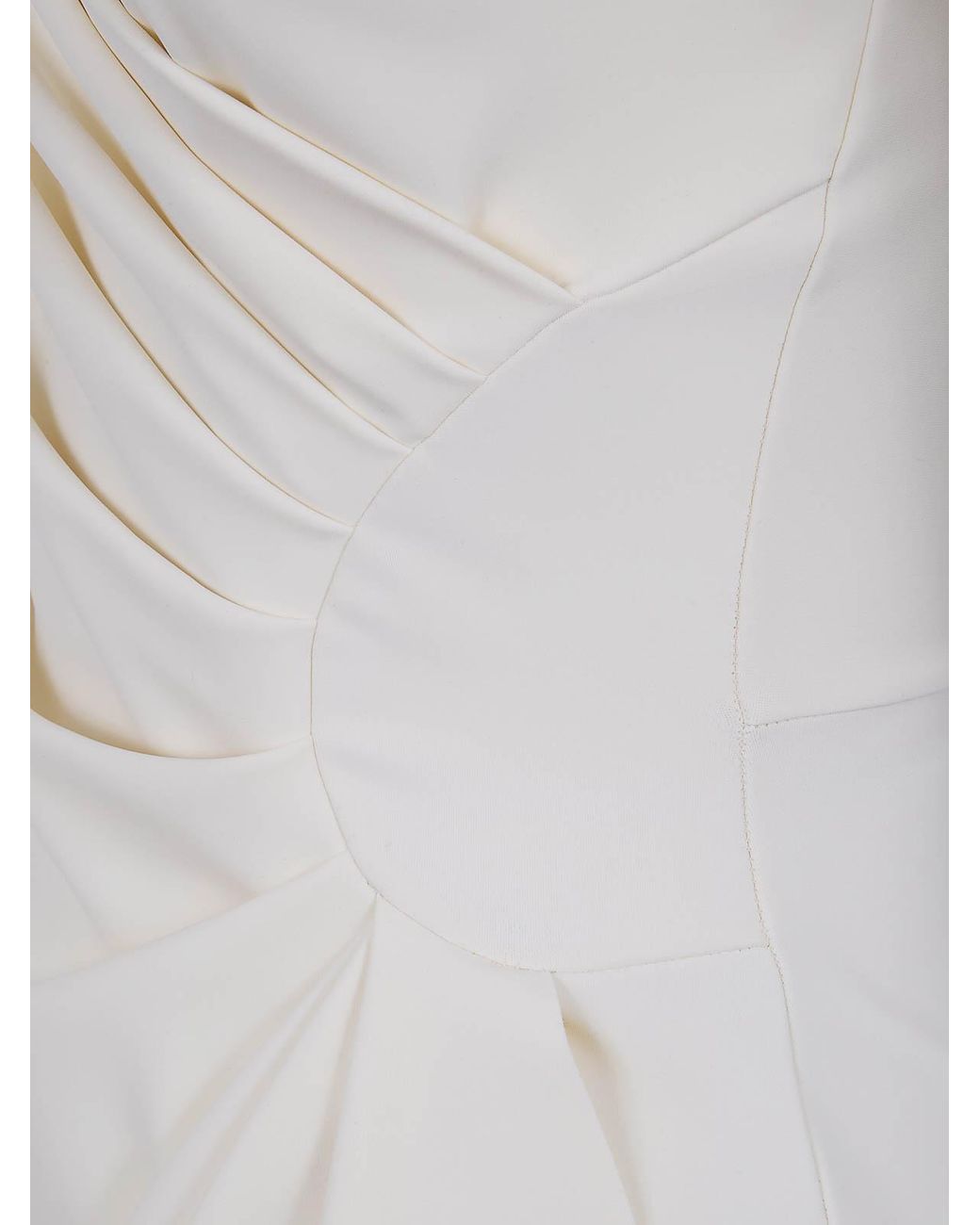 La Petite Robe Di Chiara Boni White Charisse Short Sleeves Jersey Dress
