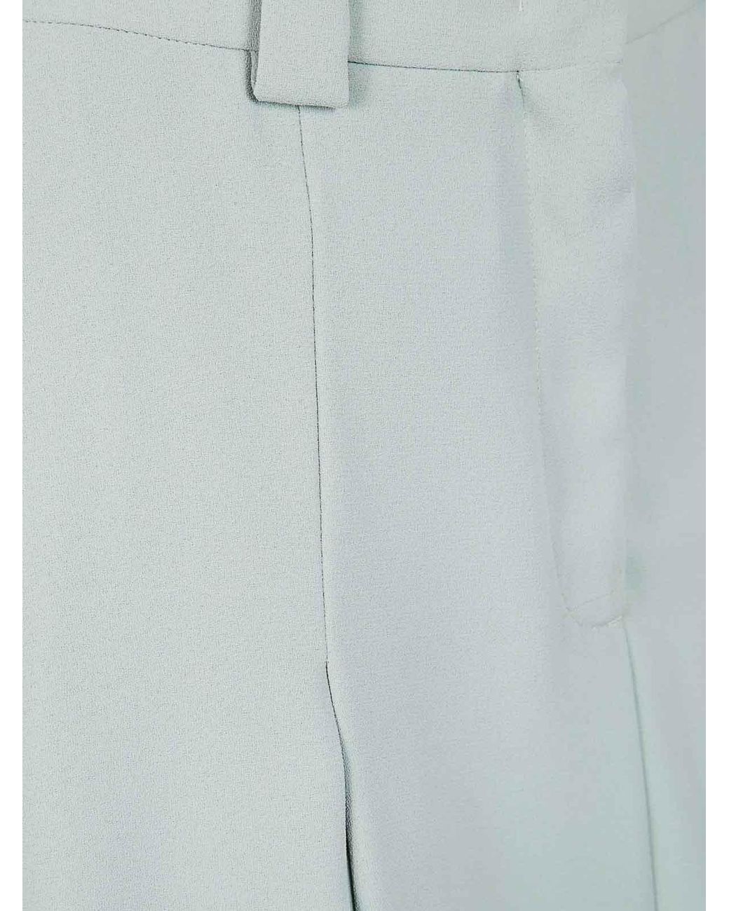 N°21 Blue Crepe Sable Midi Skirt
