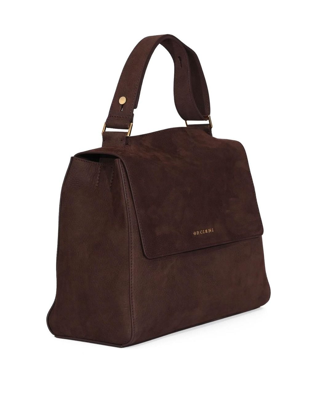 Orciani Brown Sveva Medium Shoulder Bag
