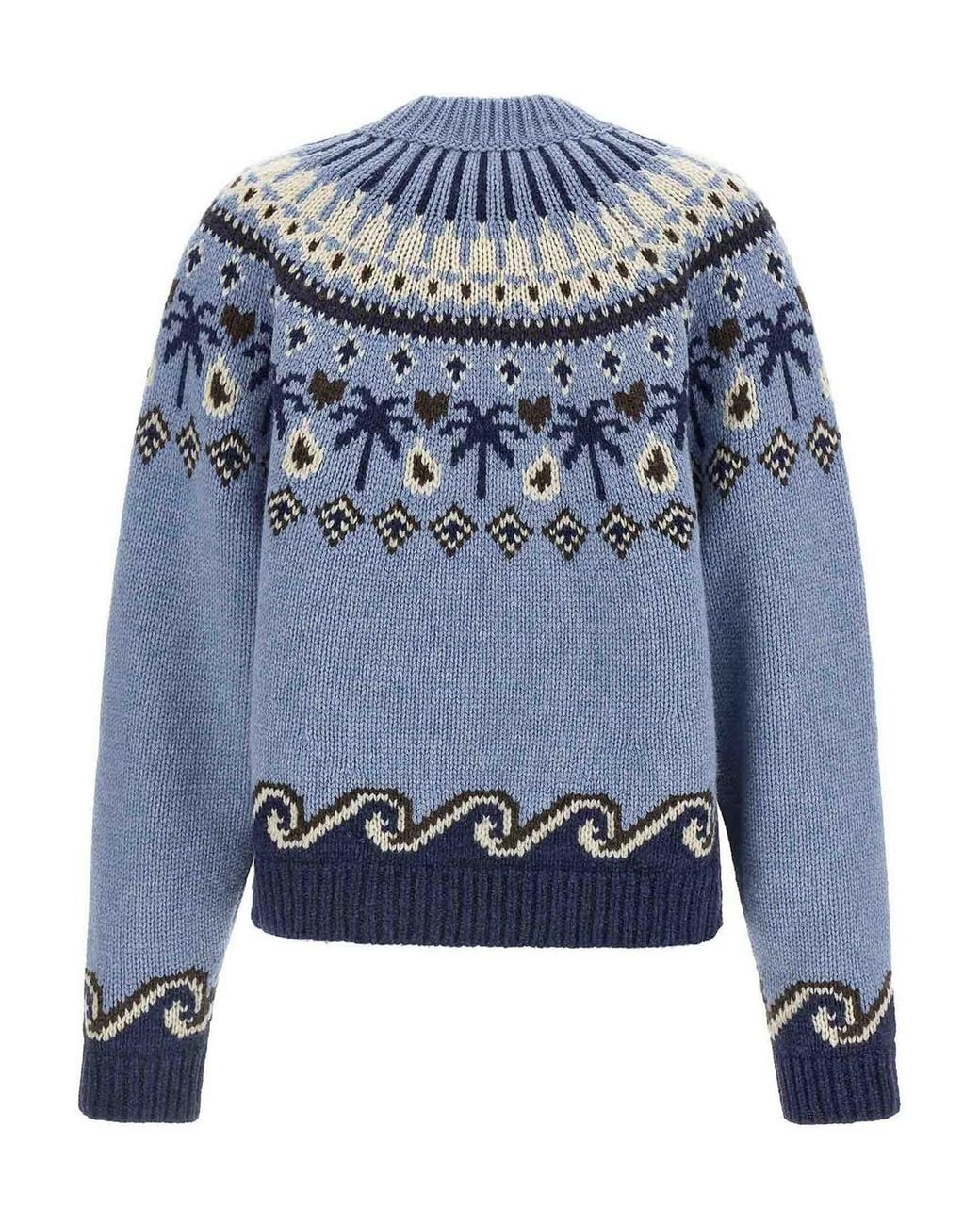 Suéter Cuello Redondo Alanui de color Blue