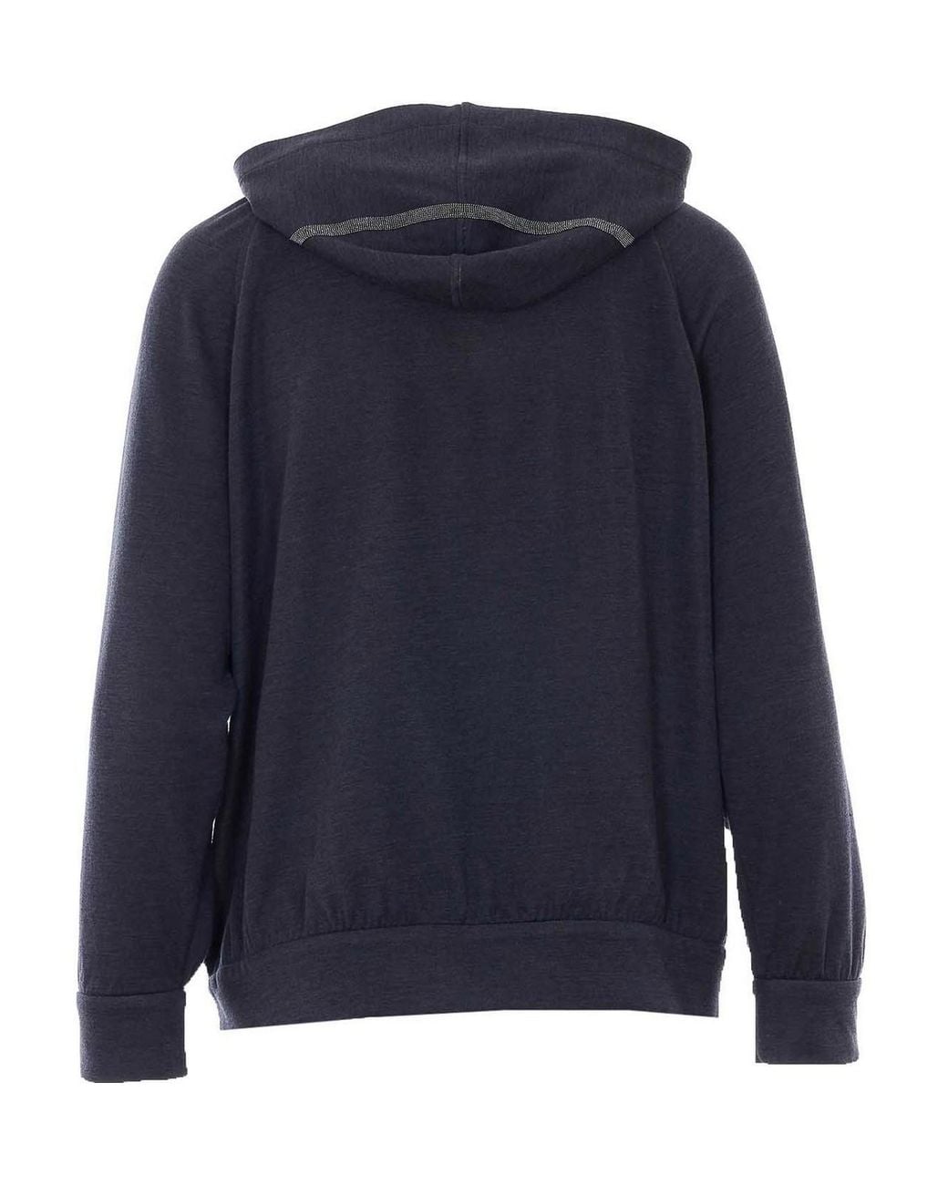 Brunello Cucinelli Blue Zipped Sweatshirt