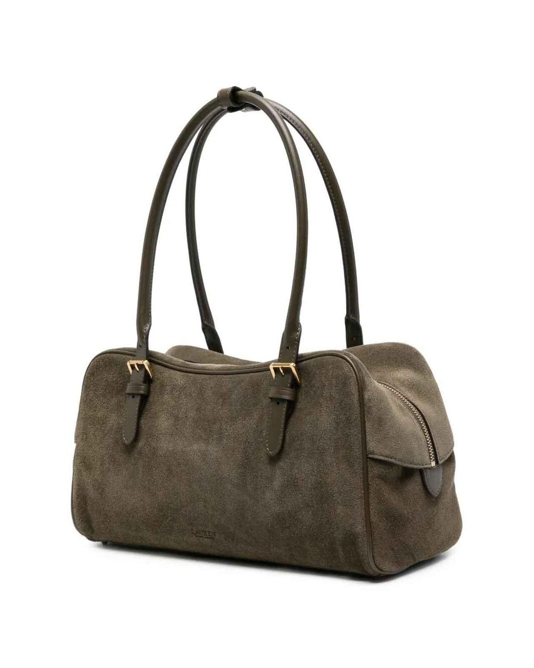 Ralph Lauren Metallic Mrcy Large Zipped Satchel Bag