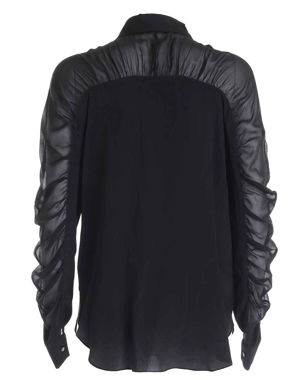 Karl Lagerfeld Black Silk Blouse W